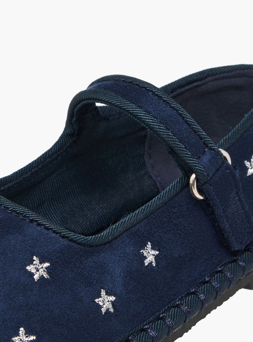 Flora Bella Girls Star Embroidered Hook and Loop Mary Jane Shoes-girls-shoes-maryjanes-image-6
