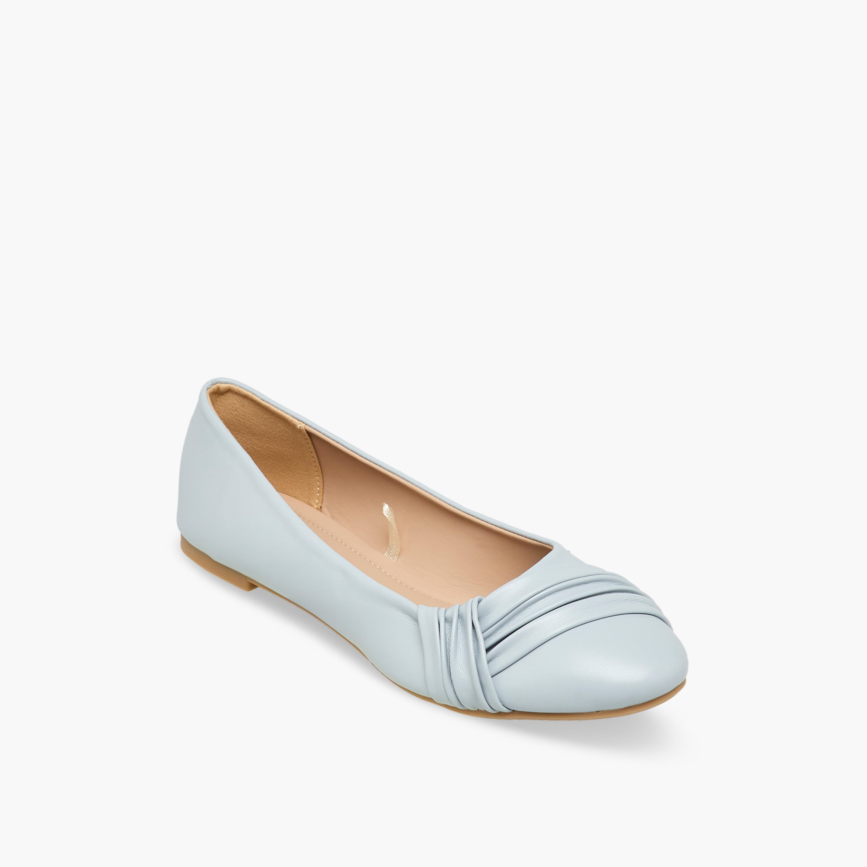 Flora Bella Women Ruched Detail Ballerina Shoes-women-shoes-flats-ballerinas-image-2
