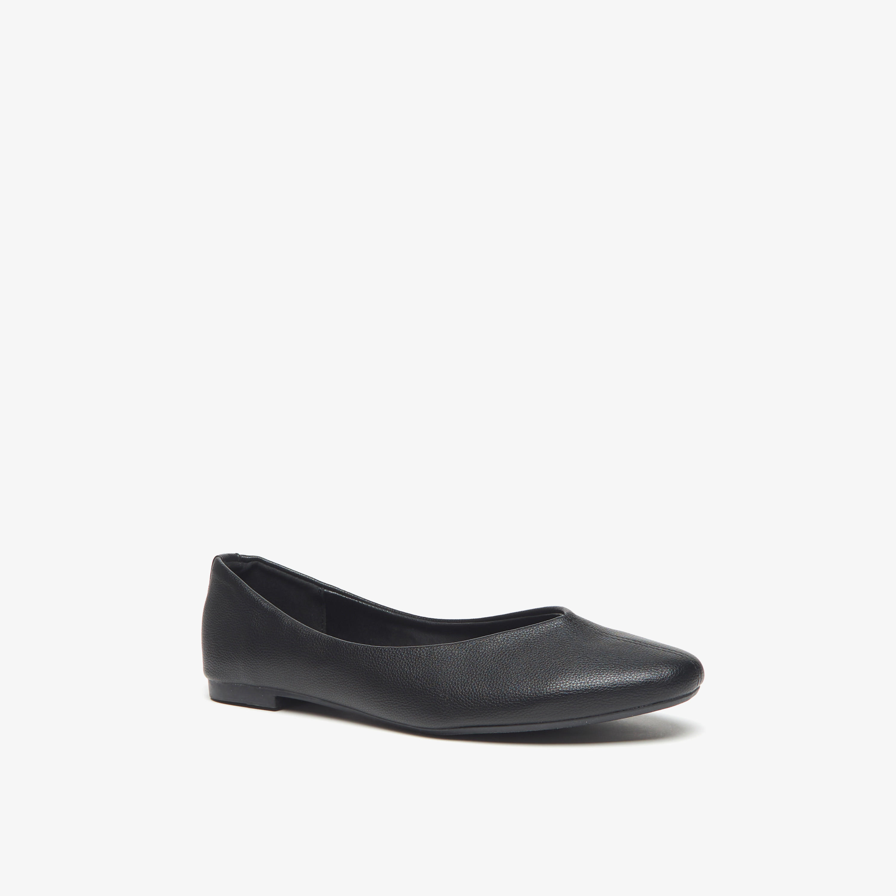 حذاء باليرينا سادة سهل الارتداء وبمقدمة مستديرة من فلورا بيلا-women-shoes-ballerinas-image-1