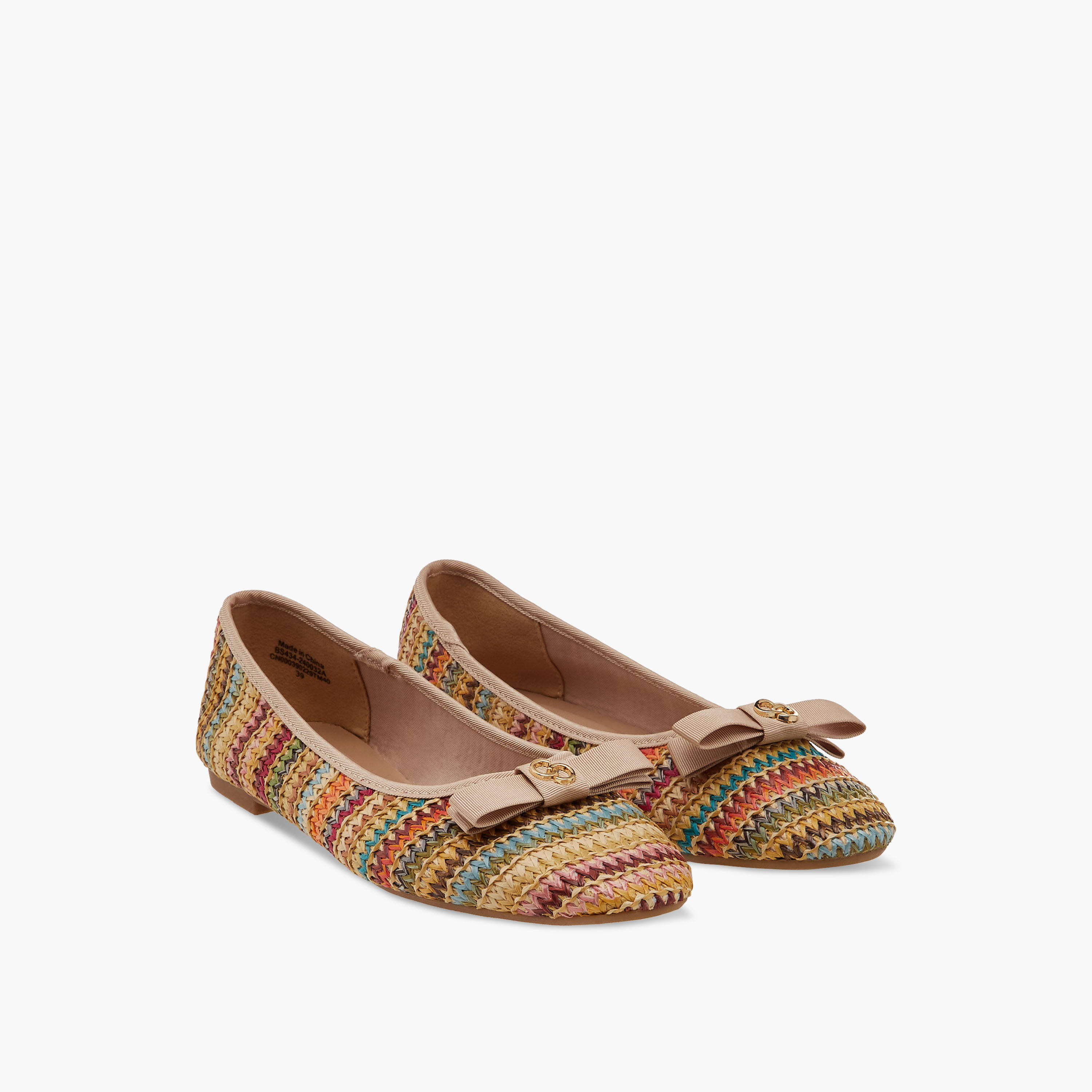 Celeste Bow Accent Slip-On Ballerina Shoes-women-shoes-ballerinas-image-1