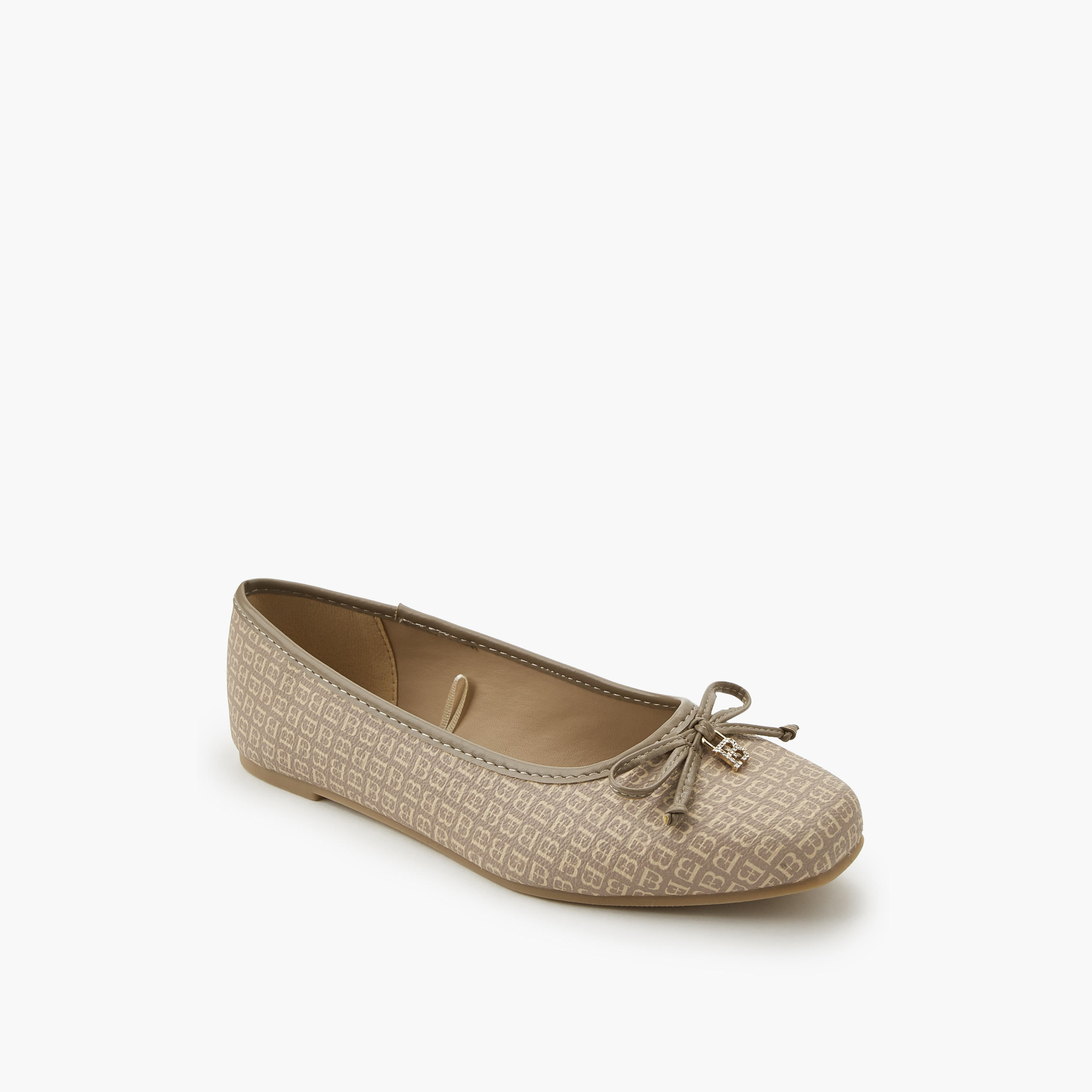 Flora Bella Monogram Print Slip-On Ballerina Shoes-women-shoes-ballerinas-image-2