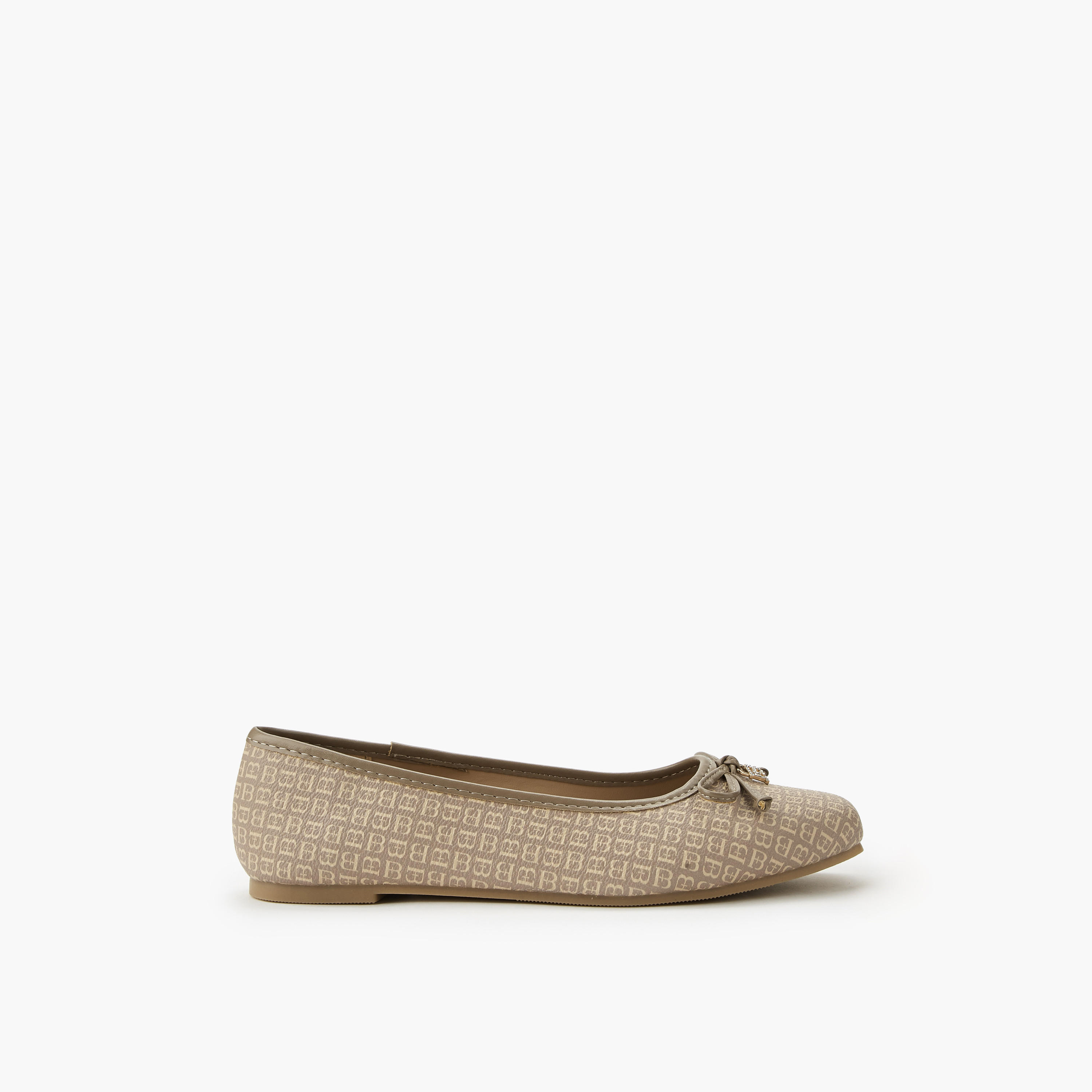 Flora Bella Monogram Print Slip-On Ballerina Shoes-women-shoes-ballerinas-image-3