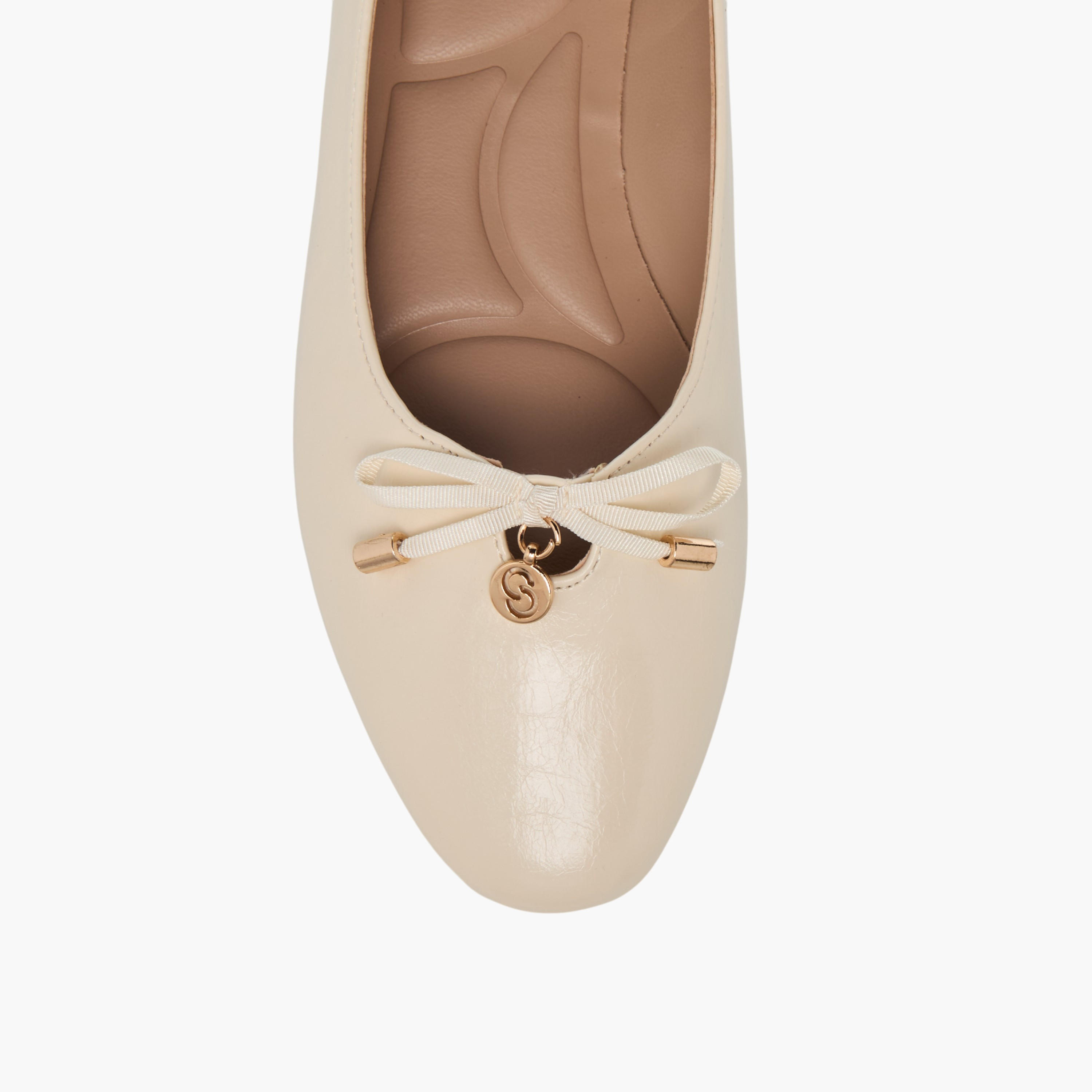 حذاء باليرينا سادة سهل الارتداء بفيونكة للنساء من سيليست-women-shoes-ballerinas-image-4