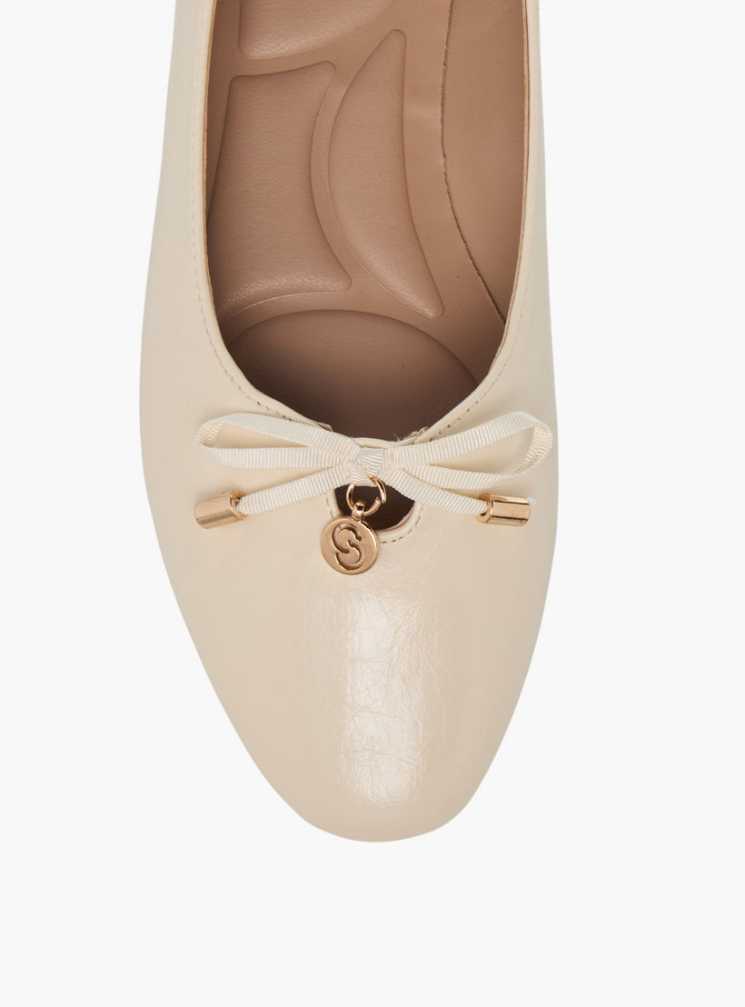 حذاء باليرينا سادة سهل الارتداء بفيونكة للنساء من سيليست-women-shoes-ballerinas-image-4