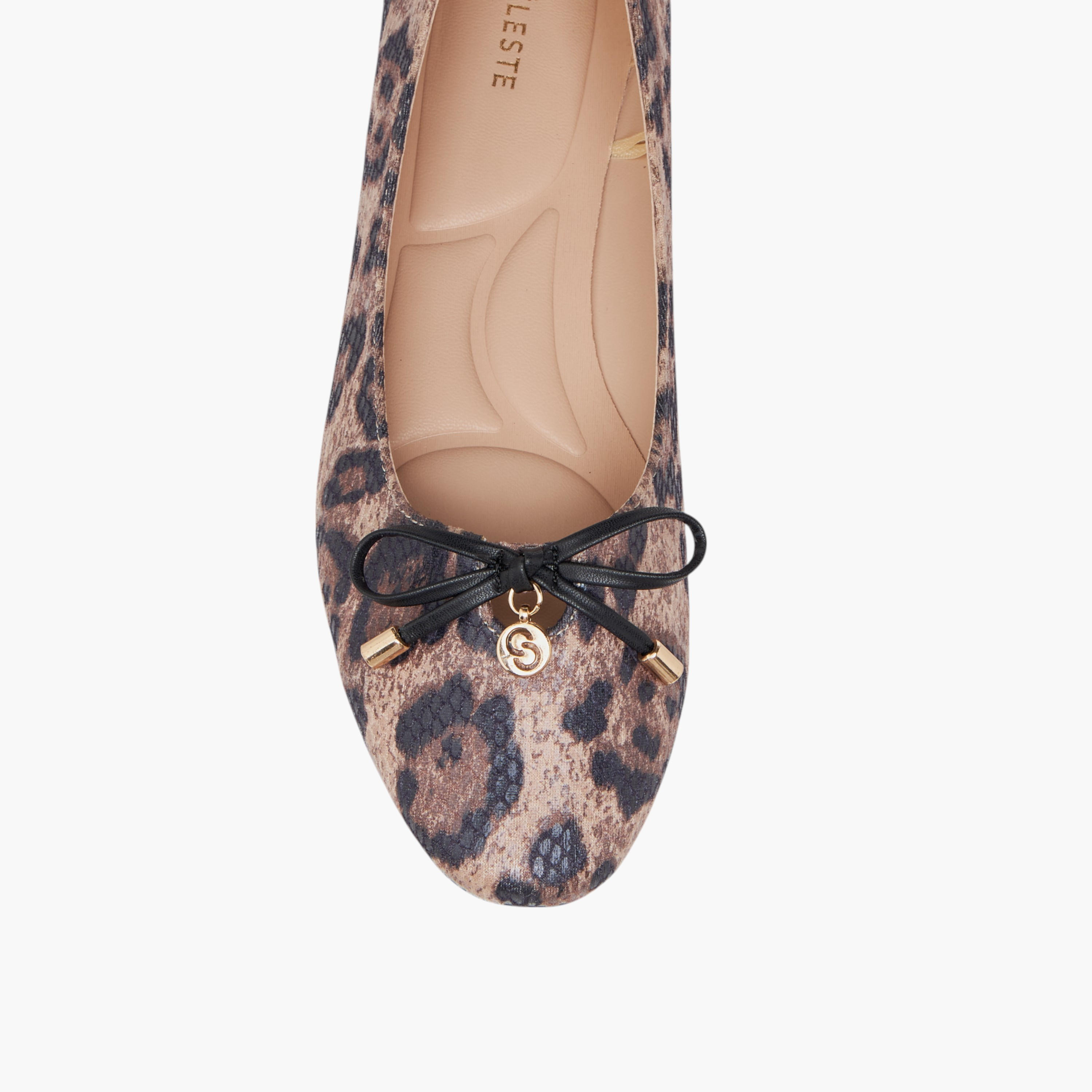 Celeste Women's Animal Print Slip-On Ballerina Shoes with Bow Accent-women-shoes-ballerinas-image-4