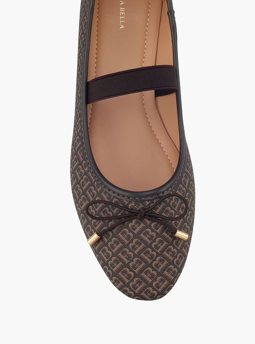 حذاء باليرينا بحزام مطاطي للنساء من فلورا بيلا-women-shoes-ballerinas-image-4