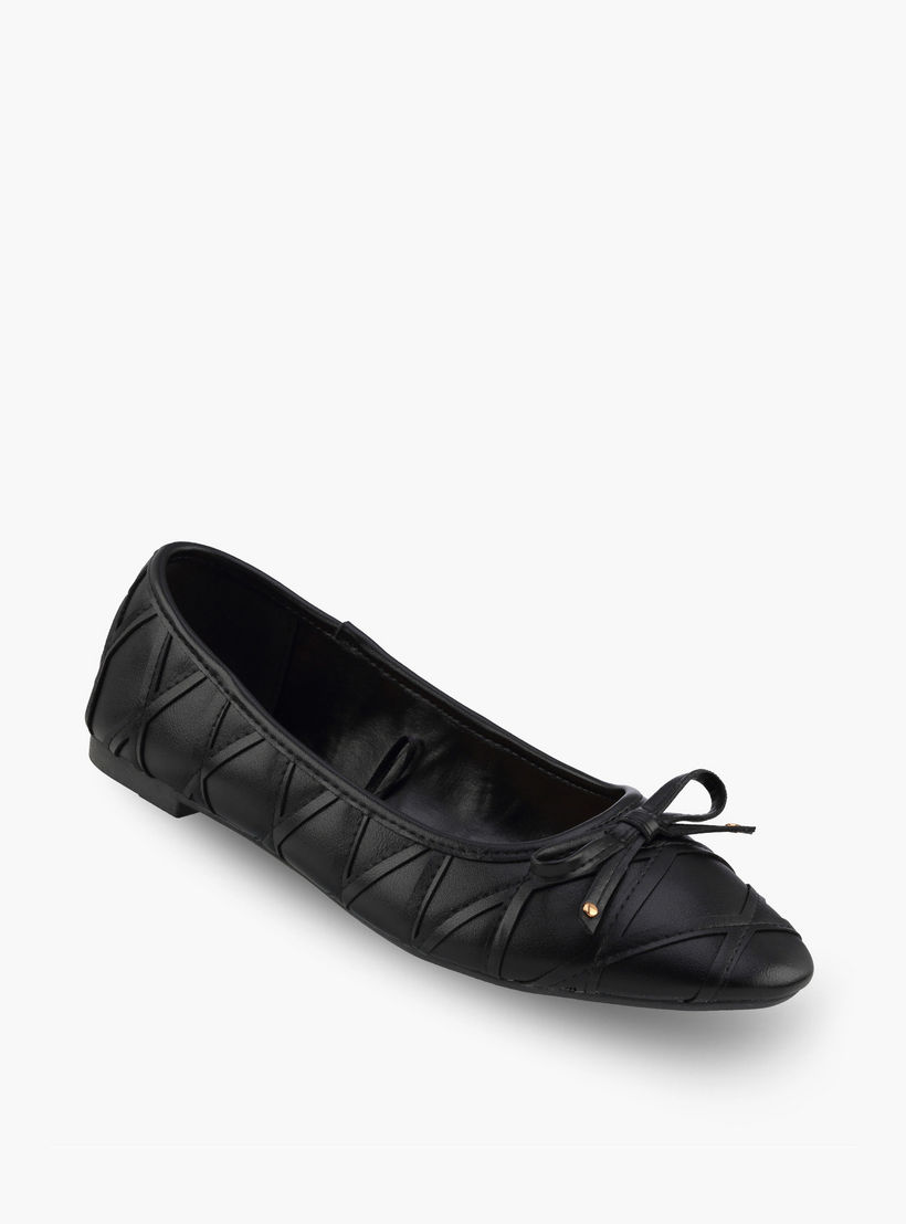 Flora Bella Women Bow Detail Ballerina Shoes-women-shoes-flats-ballerinas-image-2