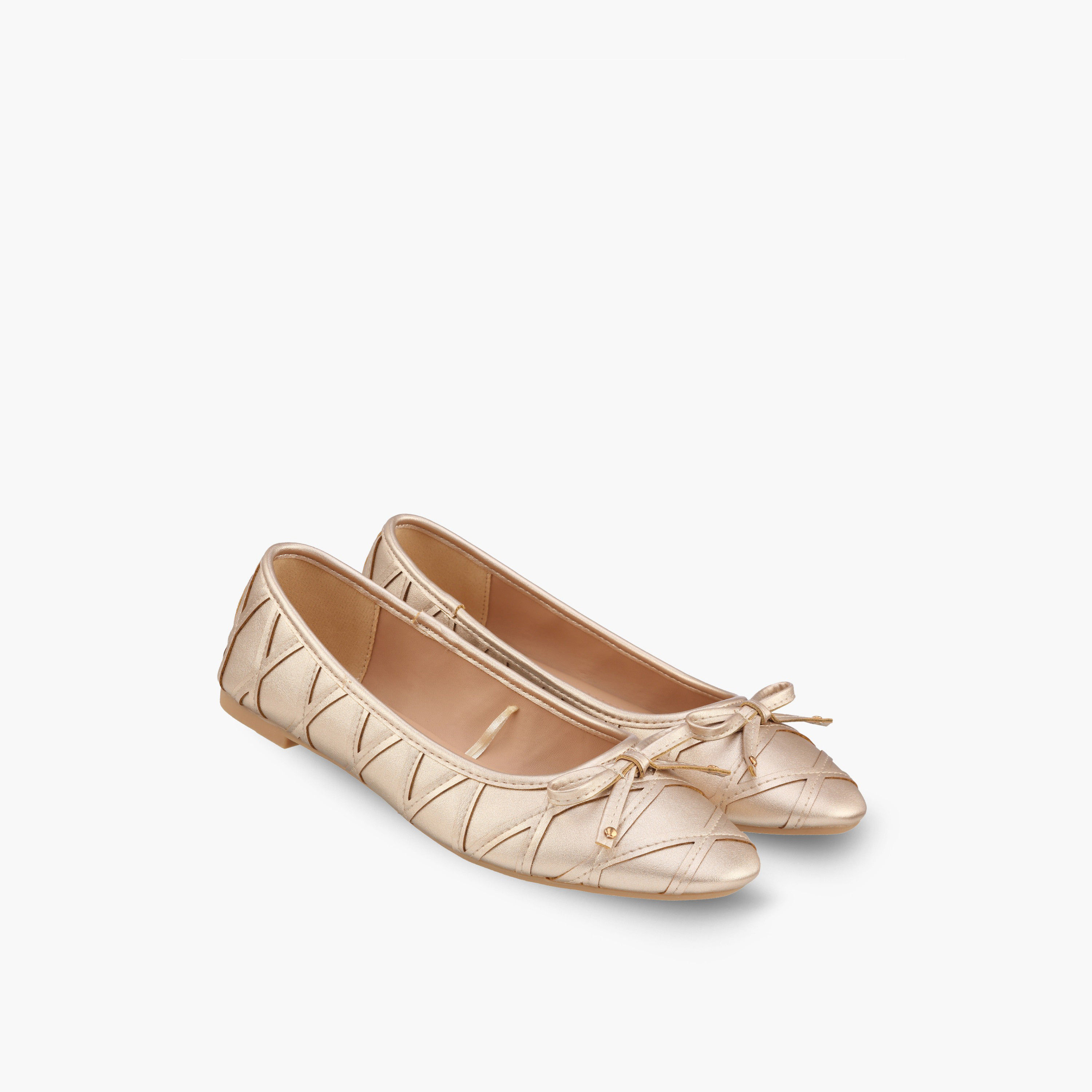 حذاء باليرينا بتفاصيل فيونكة للنساء من فلورا بيلا-women-shoes-flats-ballerinas-image-1