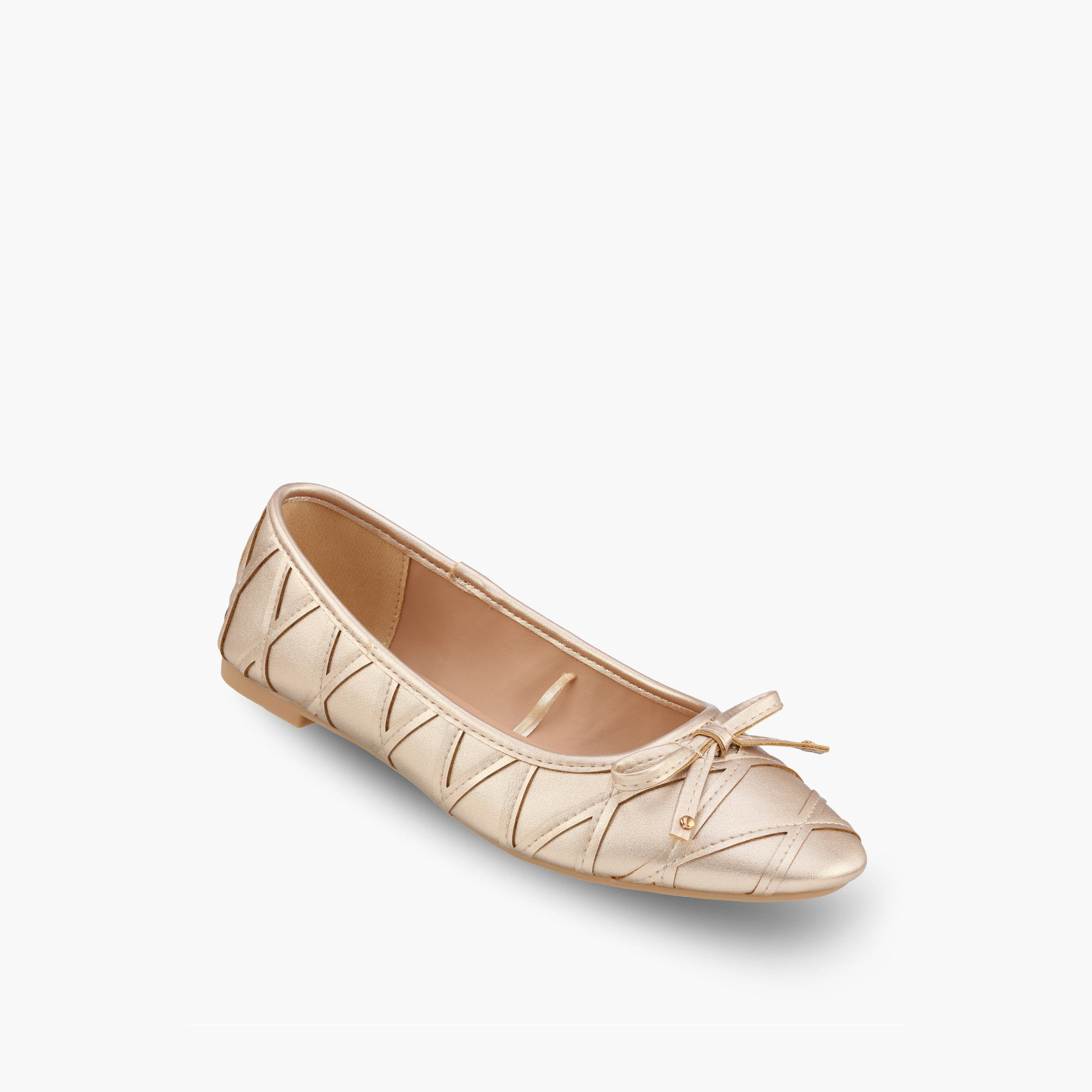 حذاء باليرينا بتفاصيل فيونكة للنساء من فلورا بيلا-women-shoes-flats-ballerinas-image-2