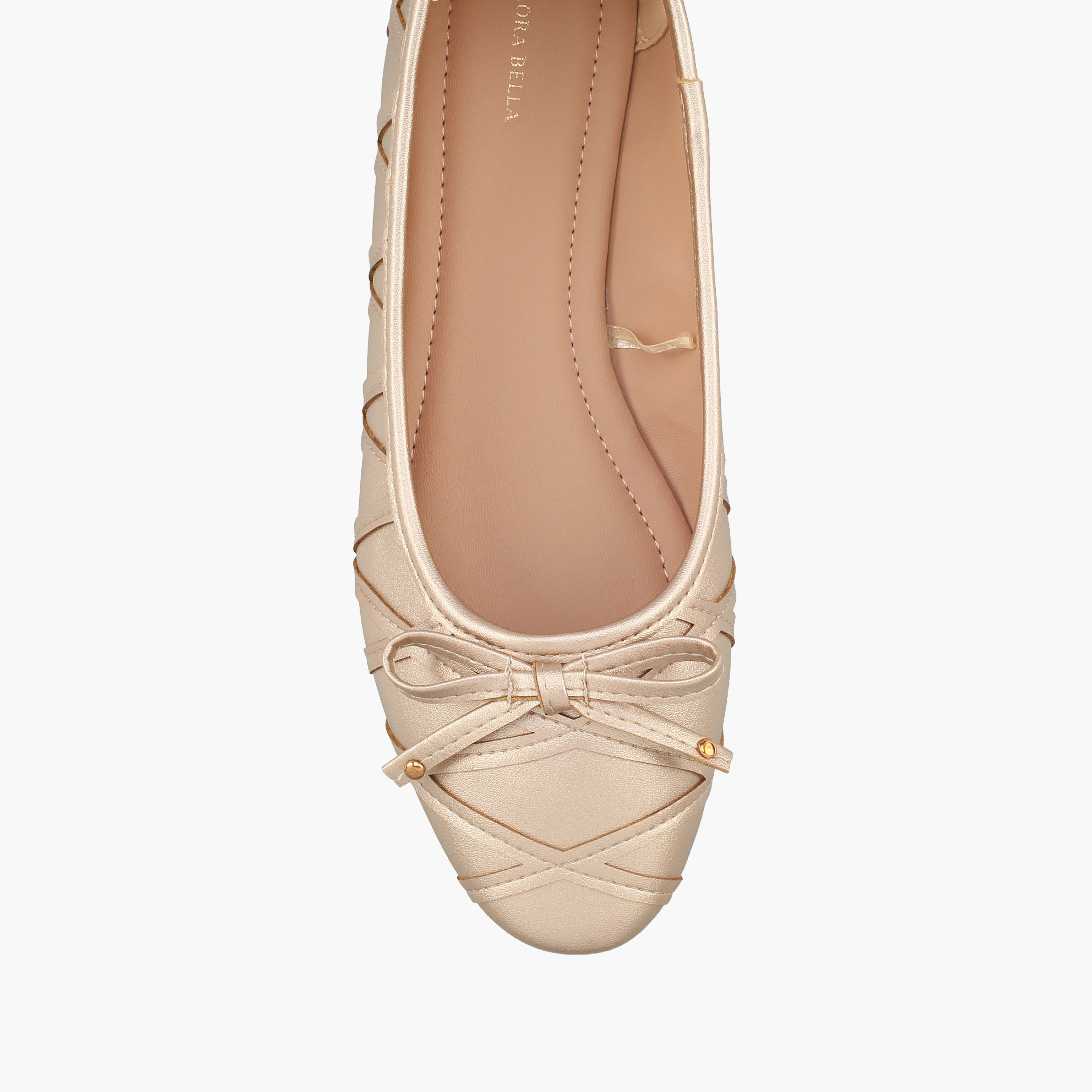 حذاء باليرينا بتفاصيل فيونكة للنساء من فلورا بيلا-women-shoes-flats-ballerinas-image-4