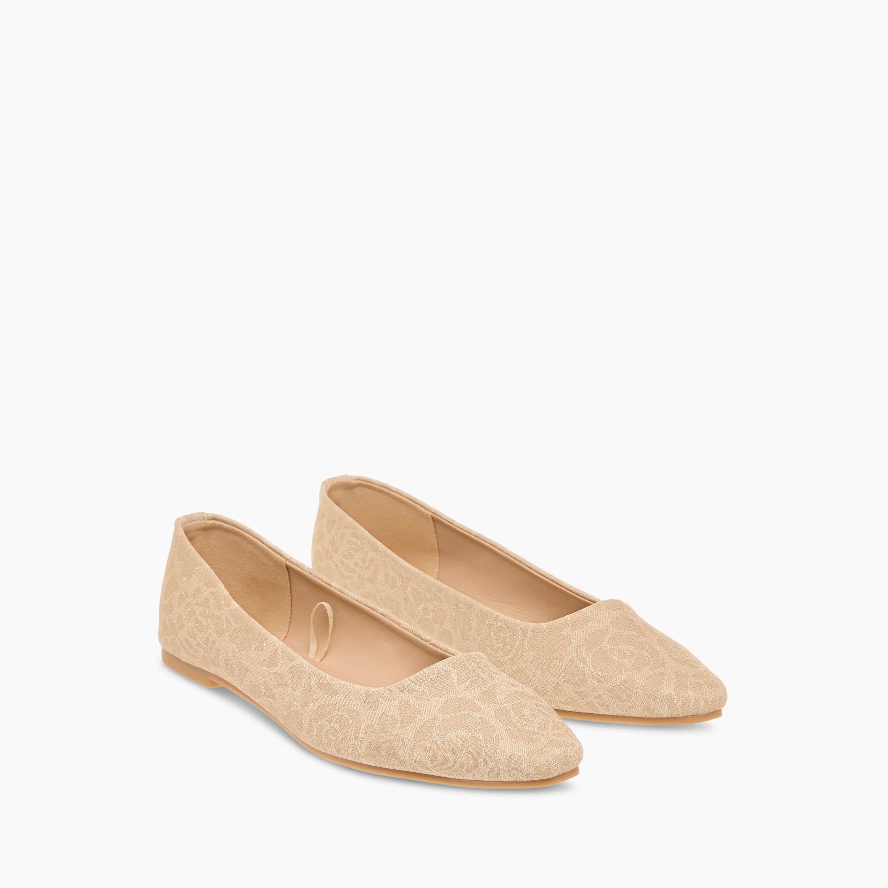 Flora Bella Floral Textured Slip-On Ballerina Shoes-women-shoes-flats-ballerinas-image-1