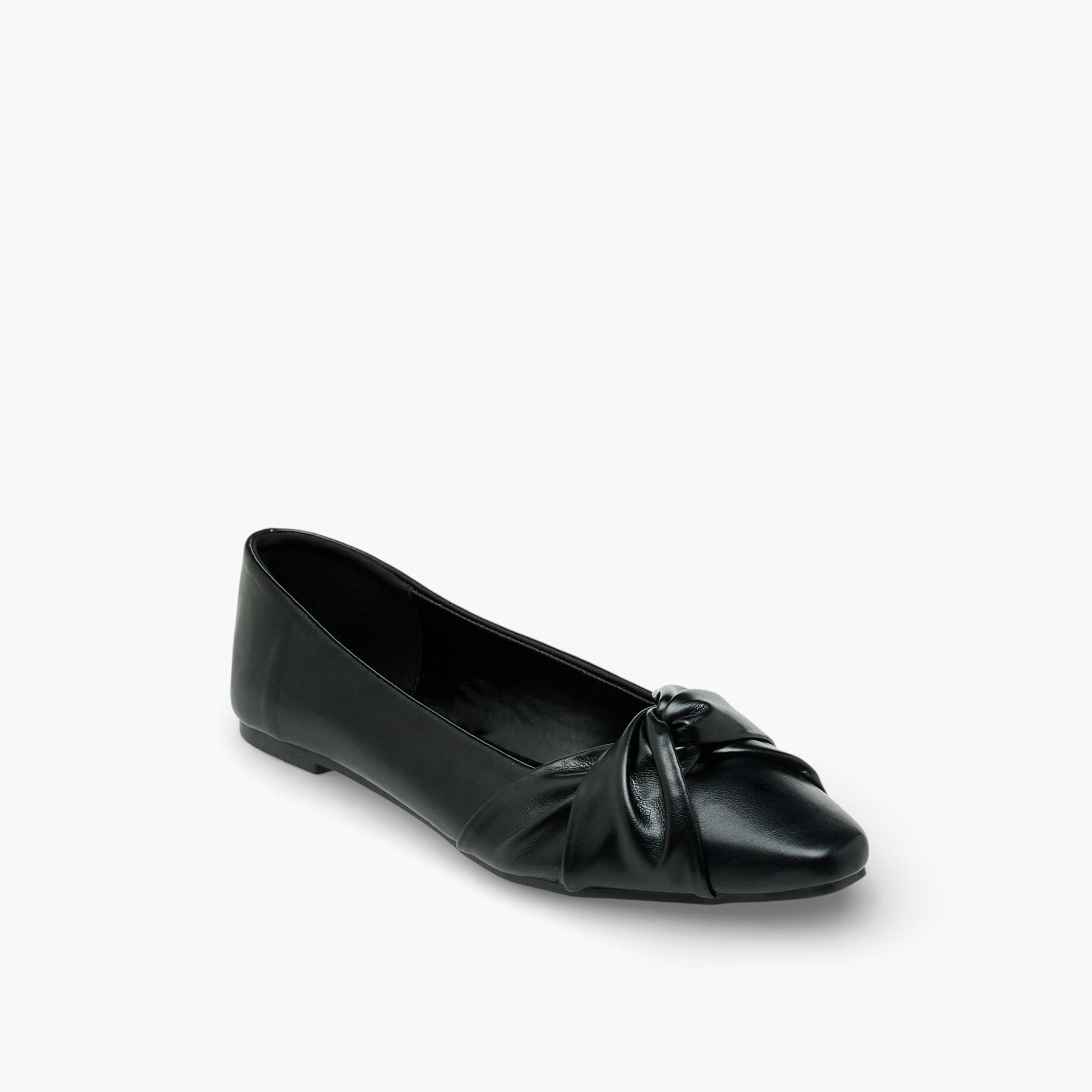 حذاء باليرينا سهل الارتداء بتفاصيل عقدة للنساء من فلورا بيلا-women-shoes-ballerinas-image-3