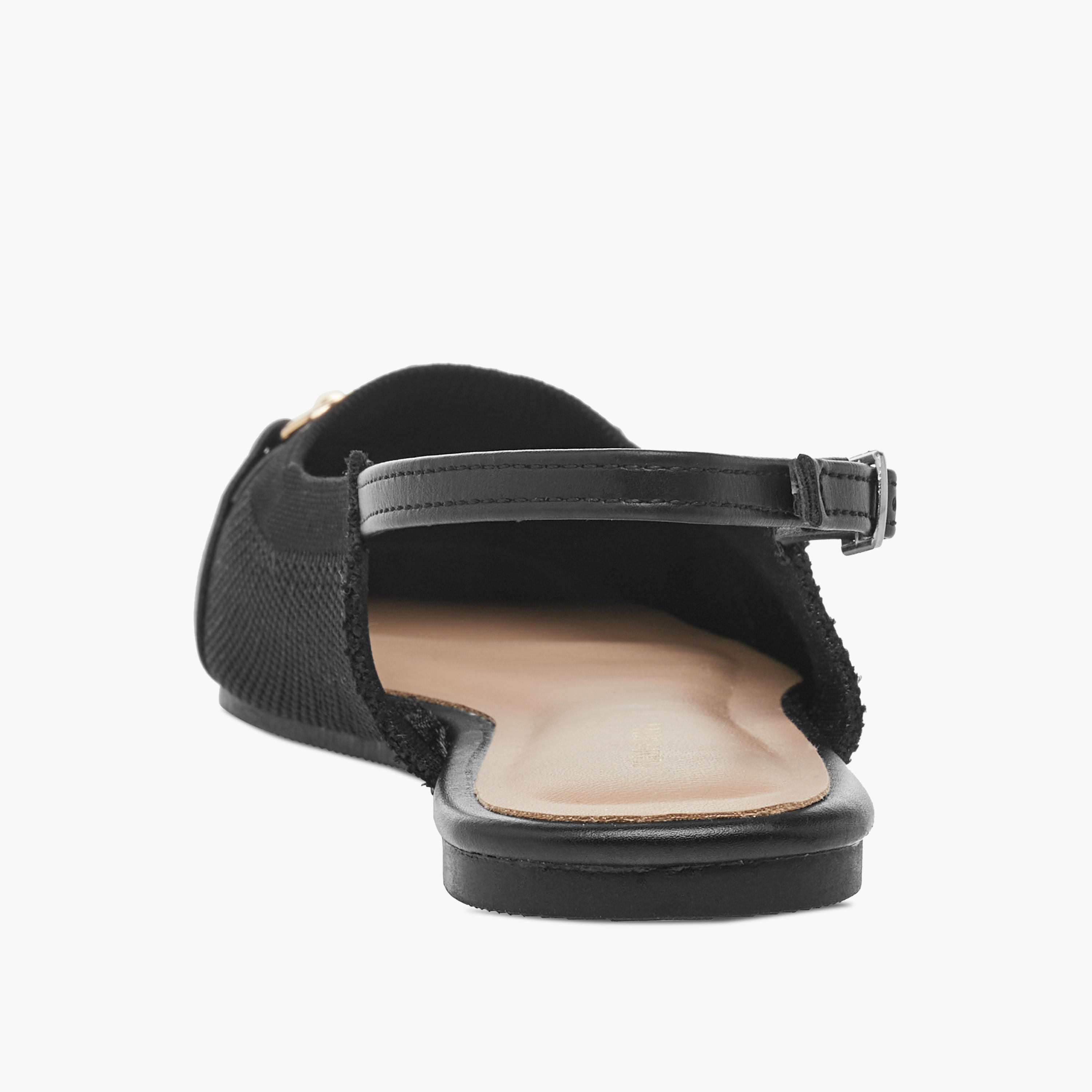 Flora Bella Metal Accent Slingback Sandals with Buckle Closure-women-shoes-flats-ballerinas-image-5