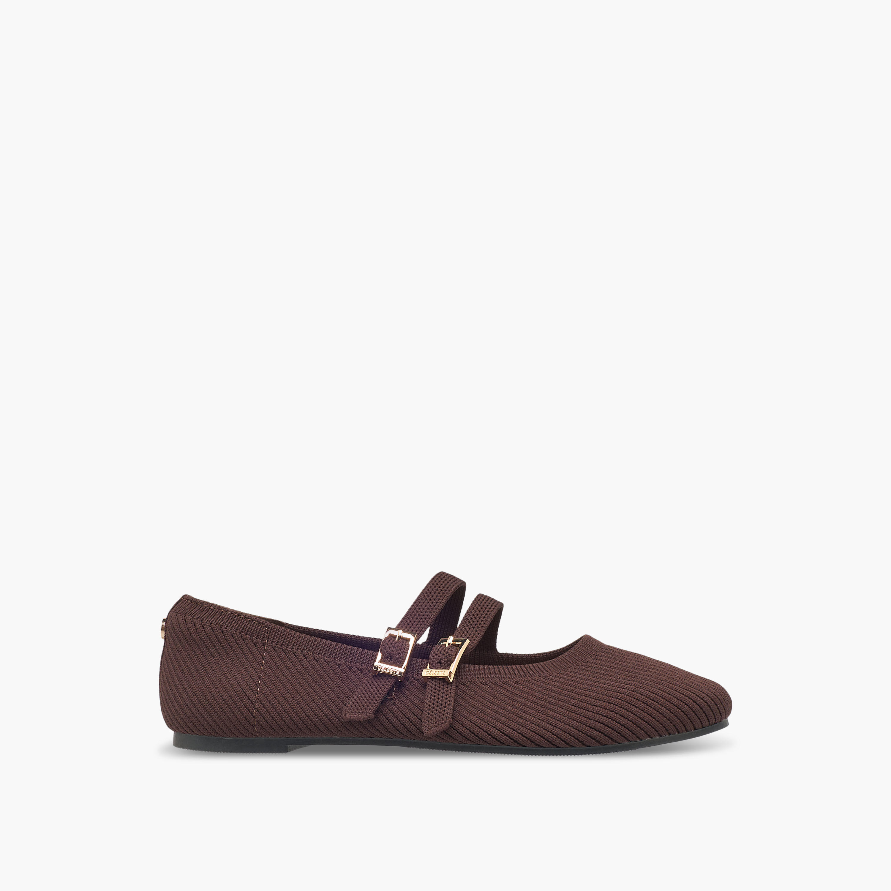حذاء باليرينا بارز الملمس بإبزيم إغلاق للنساء من سيليست-women-shoes-flats-ballerinas-image-3