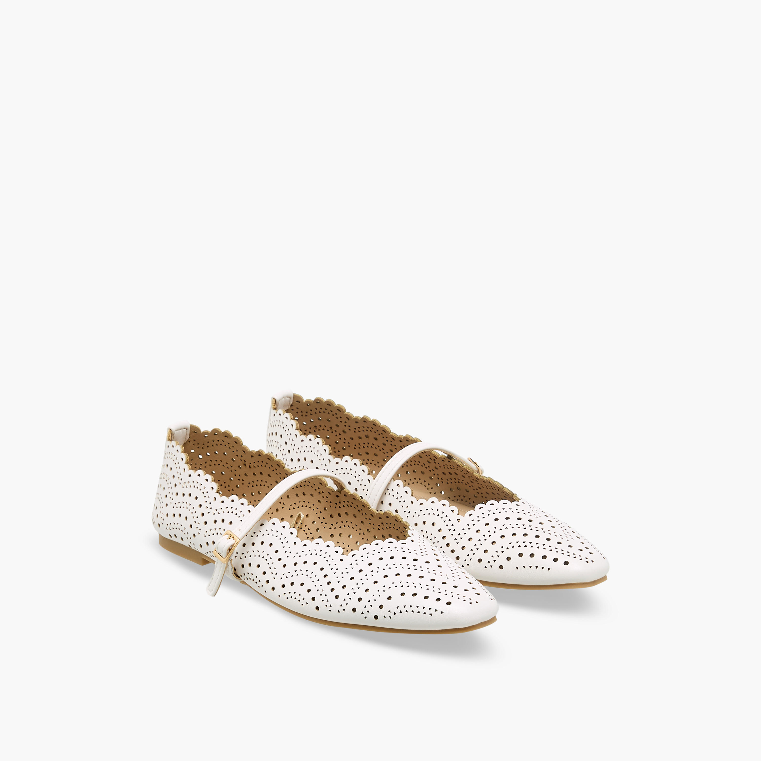 Flora Bella Women Laser Cut Ballerina Shoes-women-shoes-flats-ballerinas-image-1