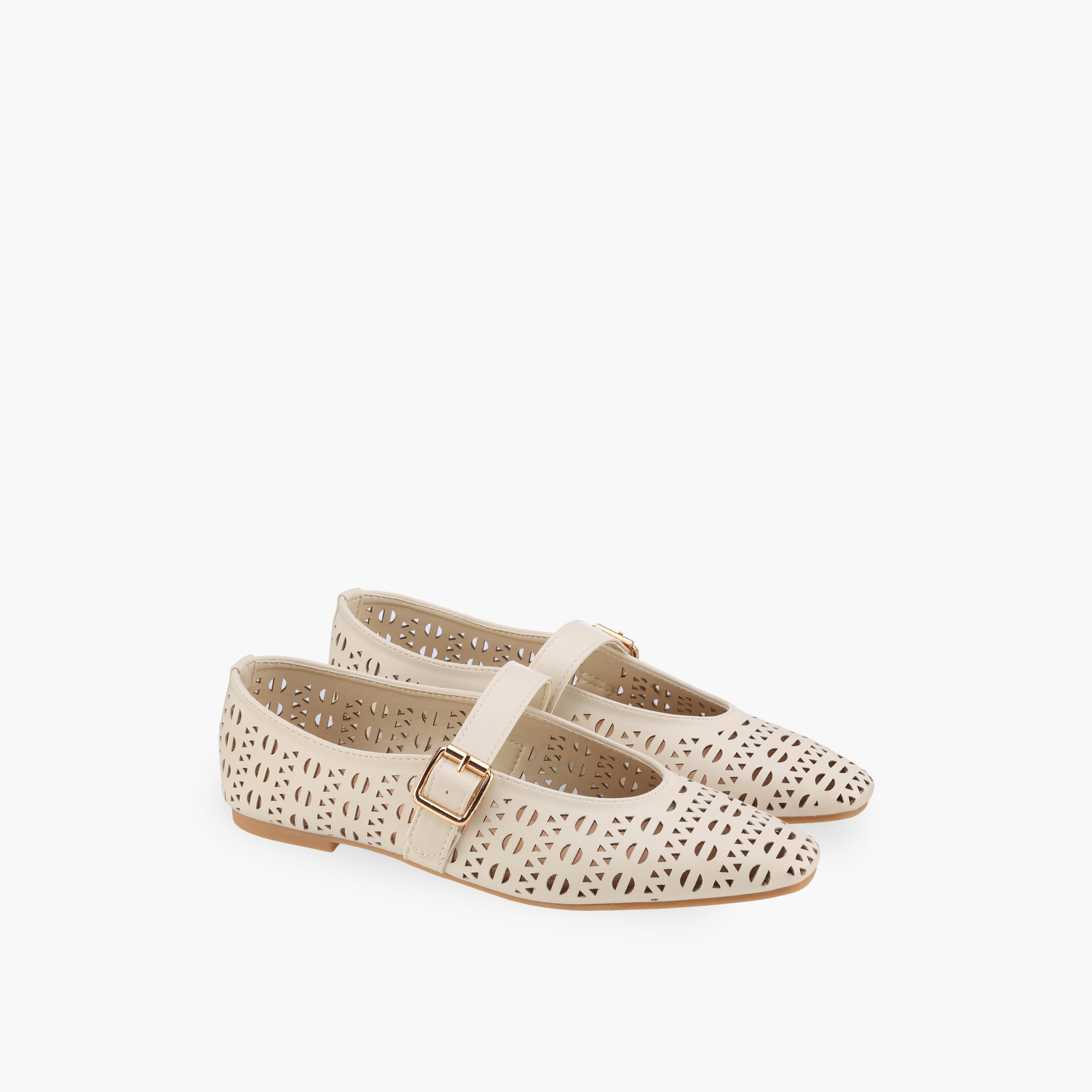 حذاء ماري جين بإبزيم إغلاق للنساء من فلورا بيلا-women-shoes-flats-ballerinas-image-6