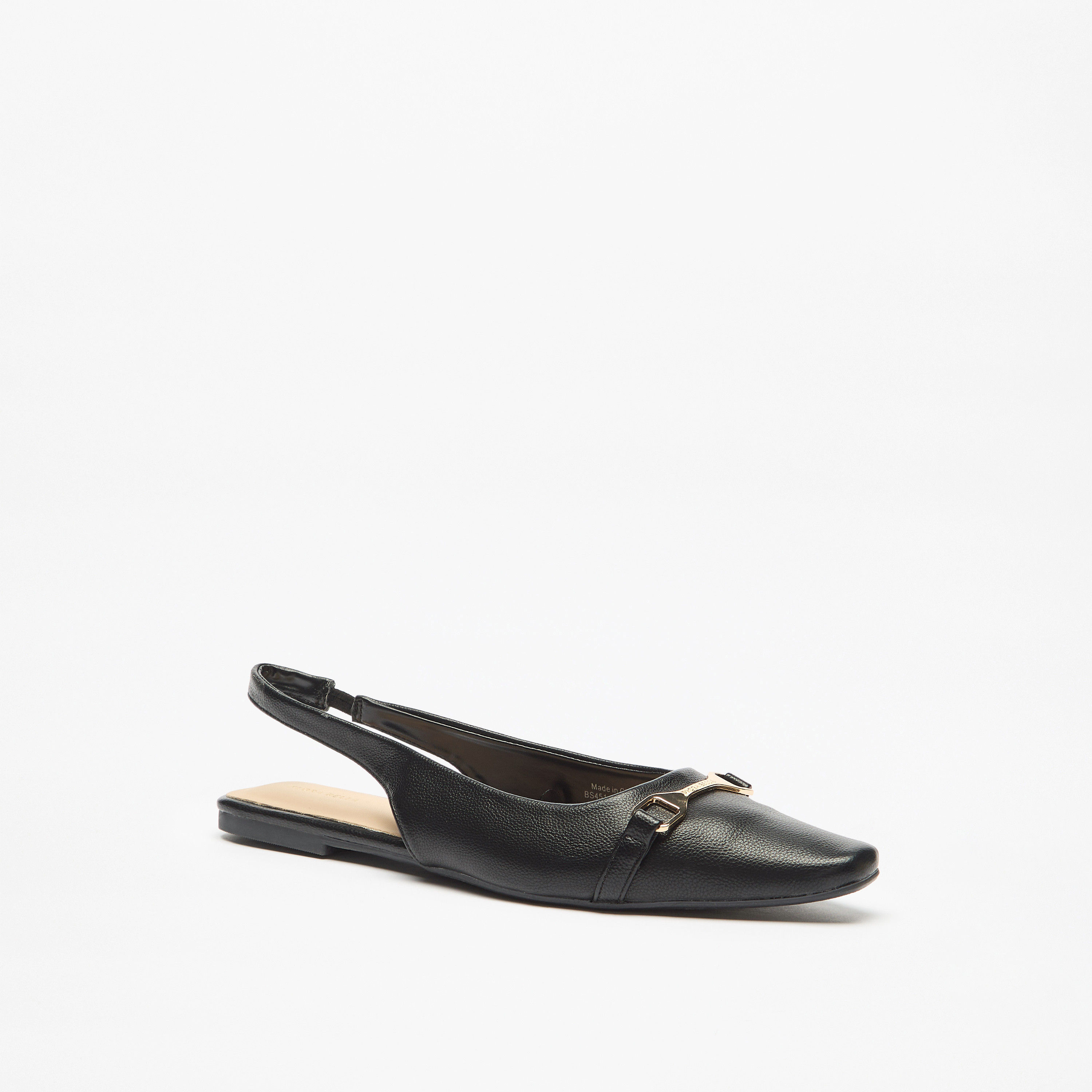 صندل مسطّح بارز الملمس سهل الارتداء بحزام خلفي من فلورا بيلا-women-shoes-flats-sandals-image-1