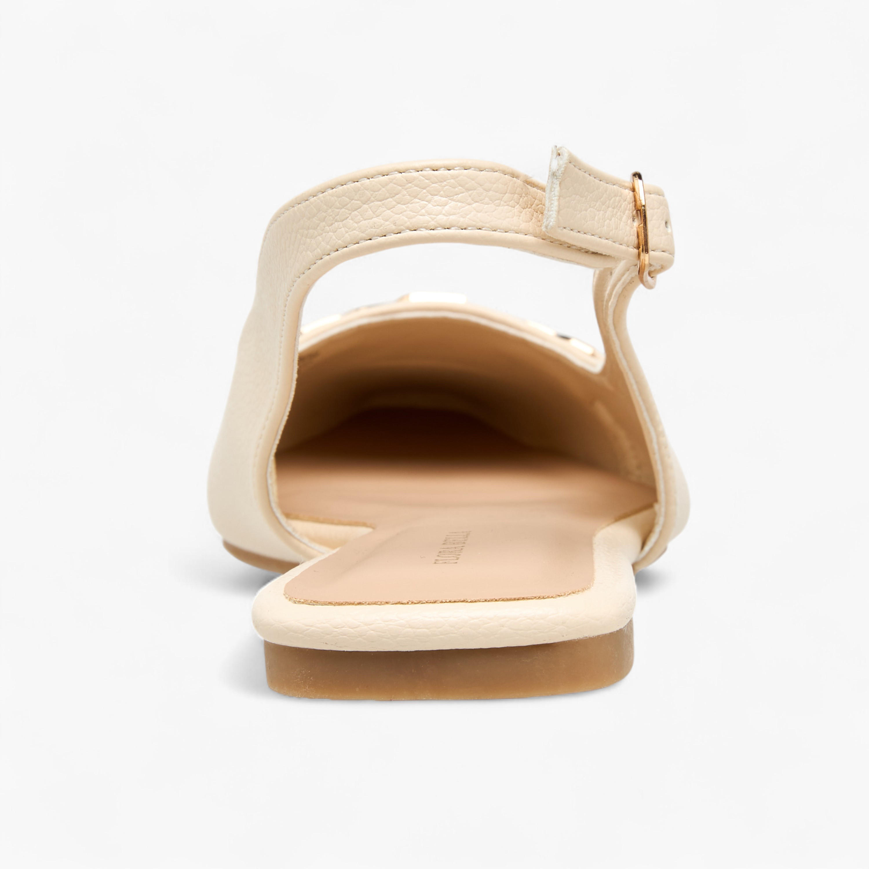 Flora Bella Metallic Accent Shoes with Buckle Strap-women-shoes-flats-ballerinas-image-5