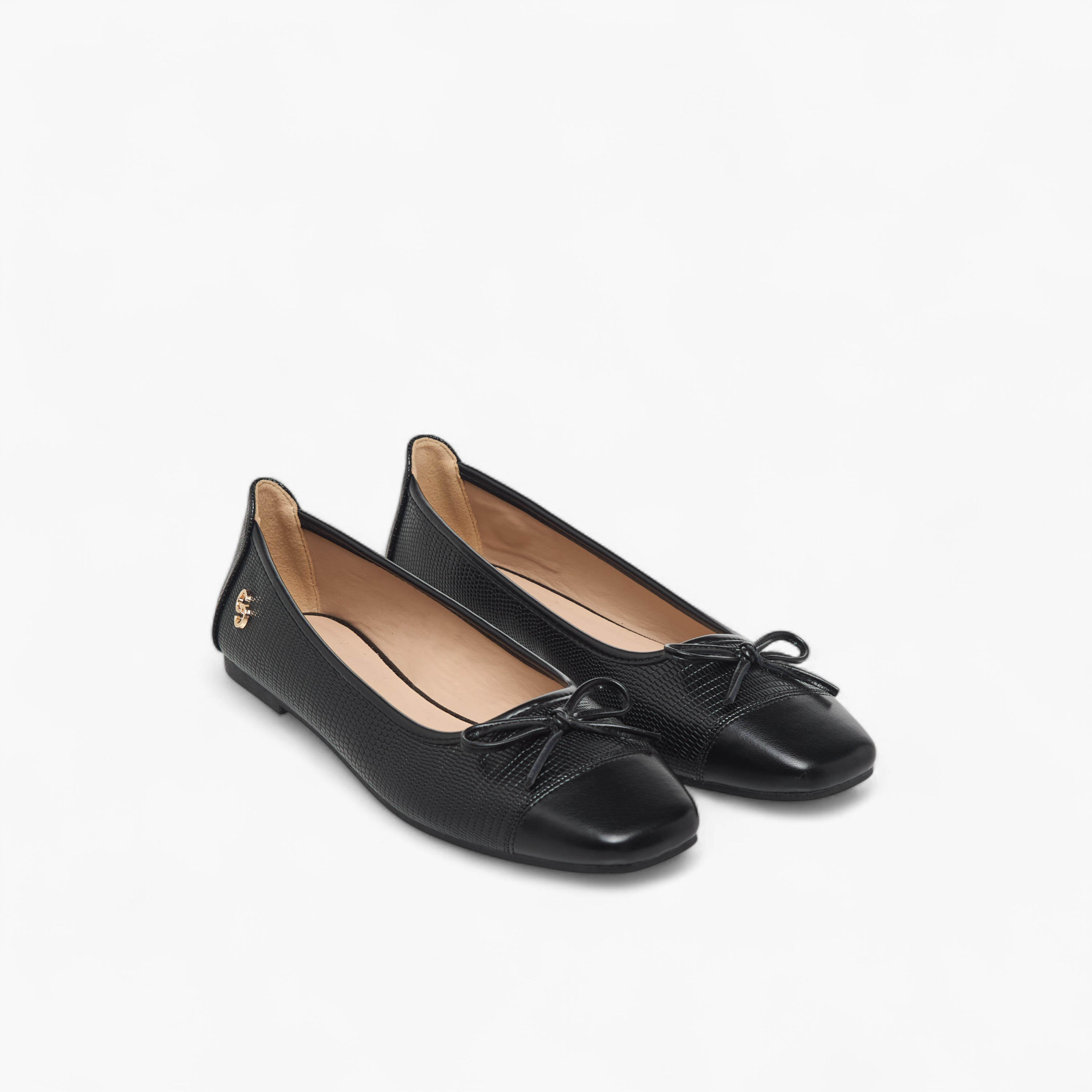 Celeste Women's Bow Detail Ballerina Shoes-women-shoes-ballerinas-image-1