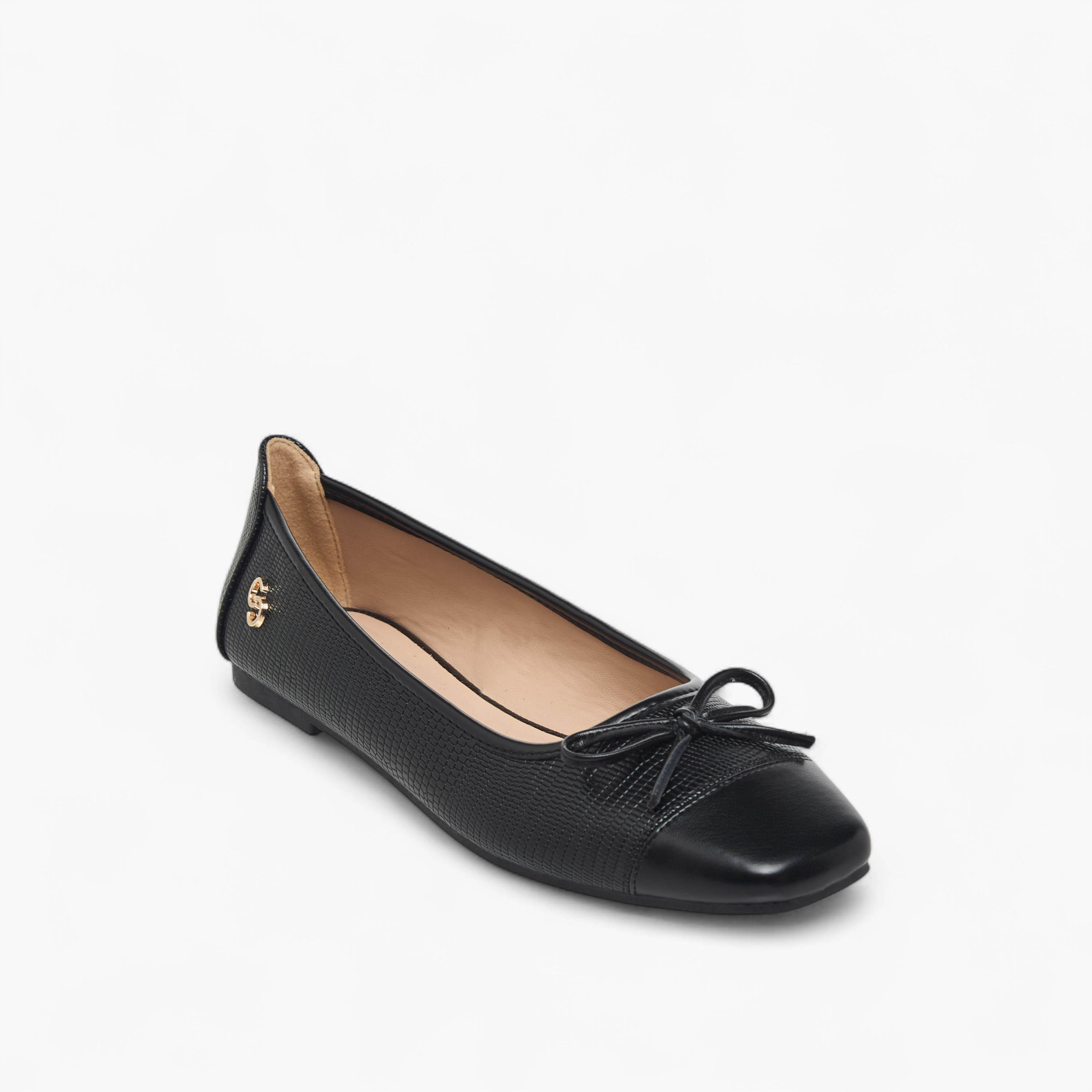 Celeste Women's Bow Detail Ballerina Shoes-women-shoes-ballerinas-image-2