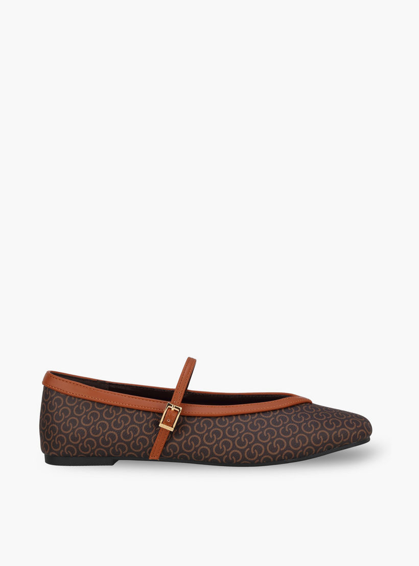حذاء ماري جين بطبعات مونوجرام للنساء من سيليست-women-shoes-ballerinas-image-3