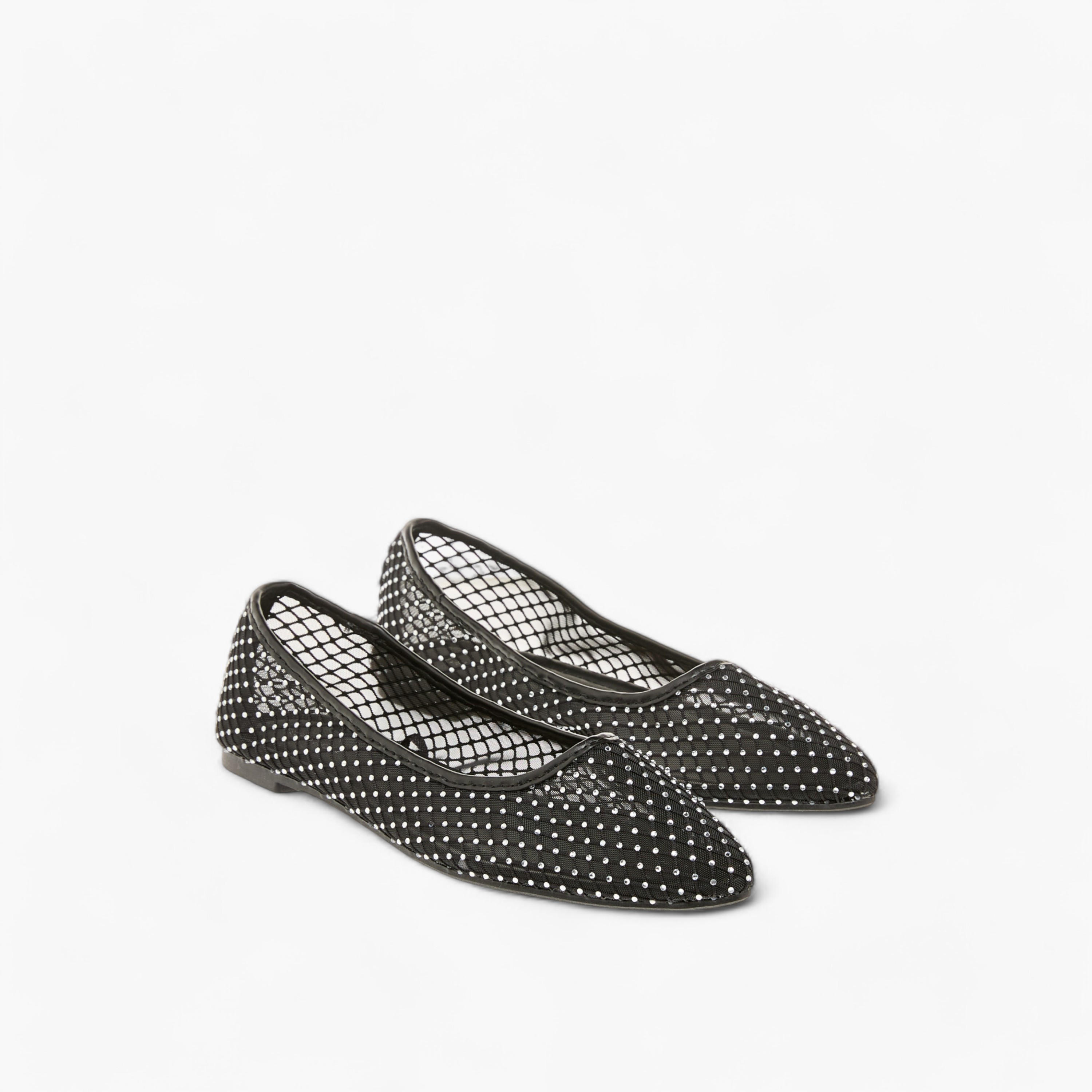 Flora Bella Stud Embellished Slip-On Ballerina Shoes-women-shoes-flats-ballerinas-image-1
