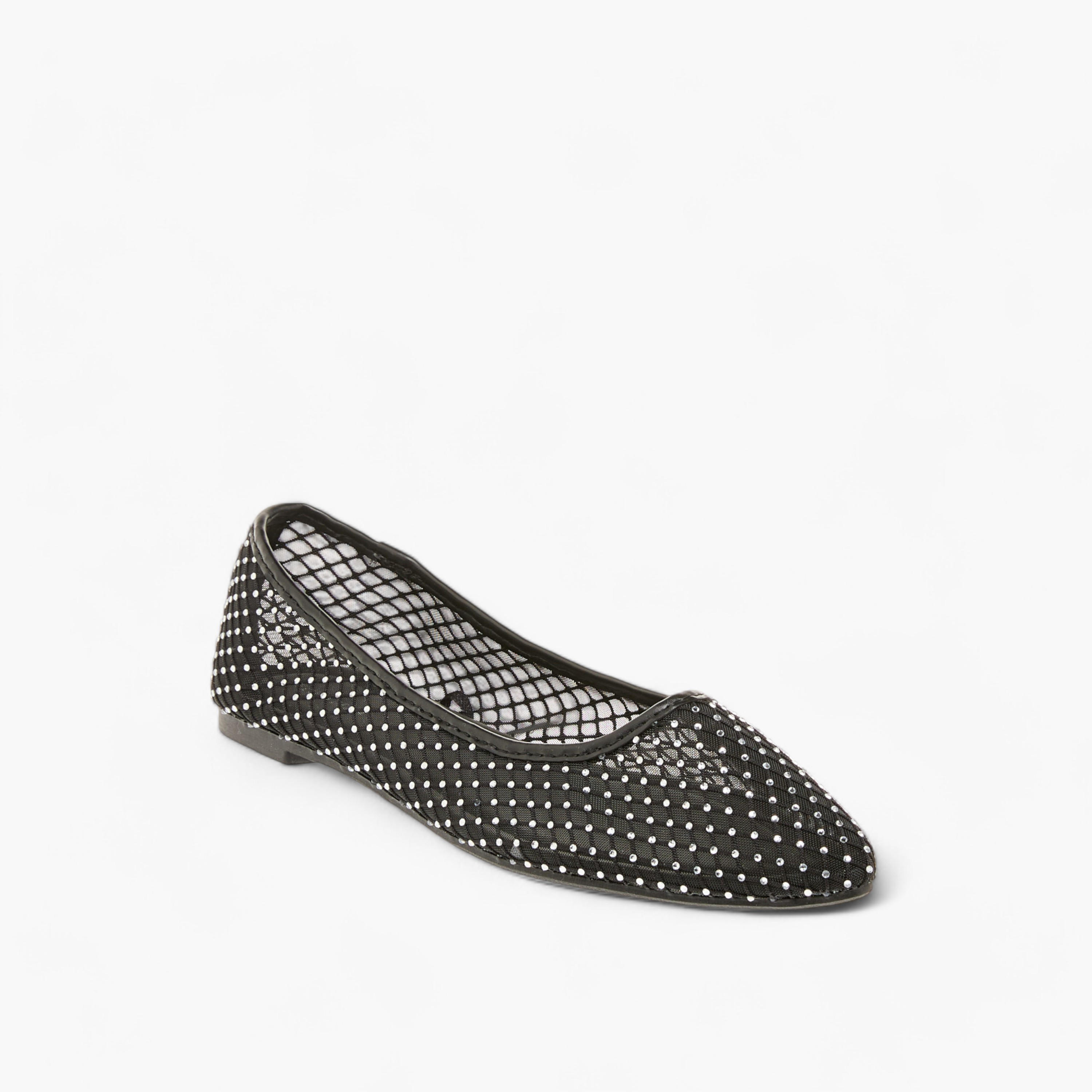 Flora Bella Stud Embellished Slip-On Ballerina Shoes-women-shoes-flats-ballerinas-image-2