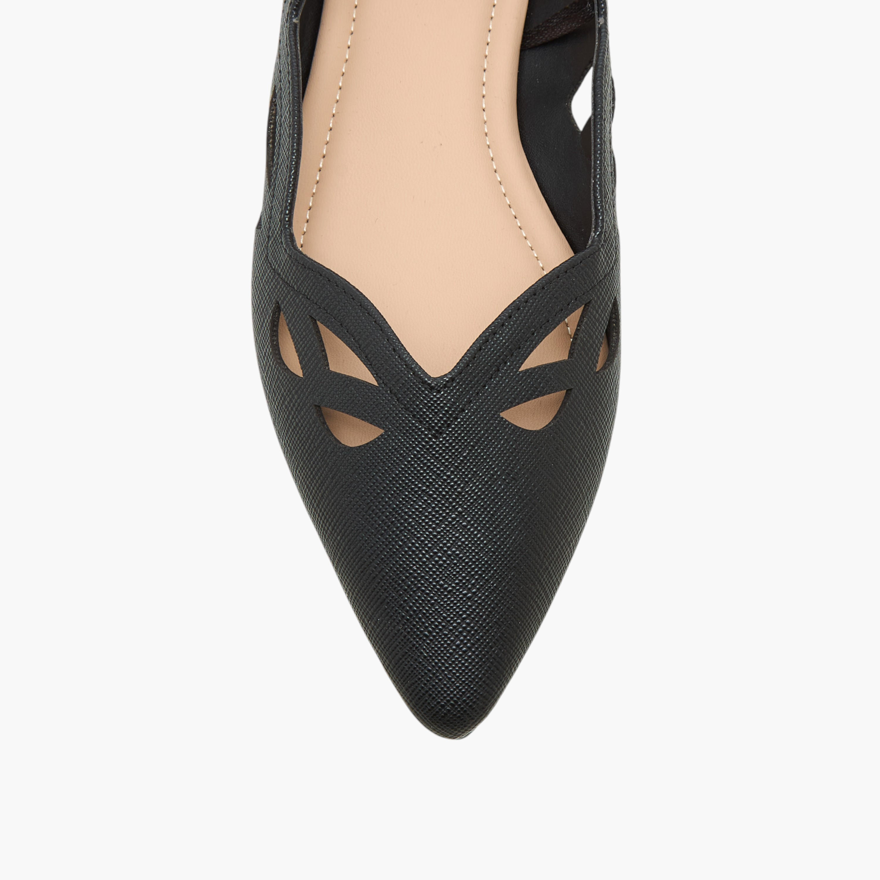Flora Bella Cut Out Detail Slip-On Ballerina Shoes-women-shoes-flats-ballerinas-image-4