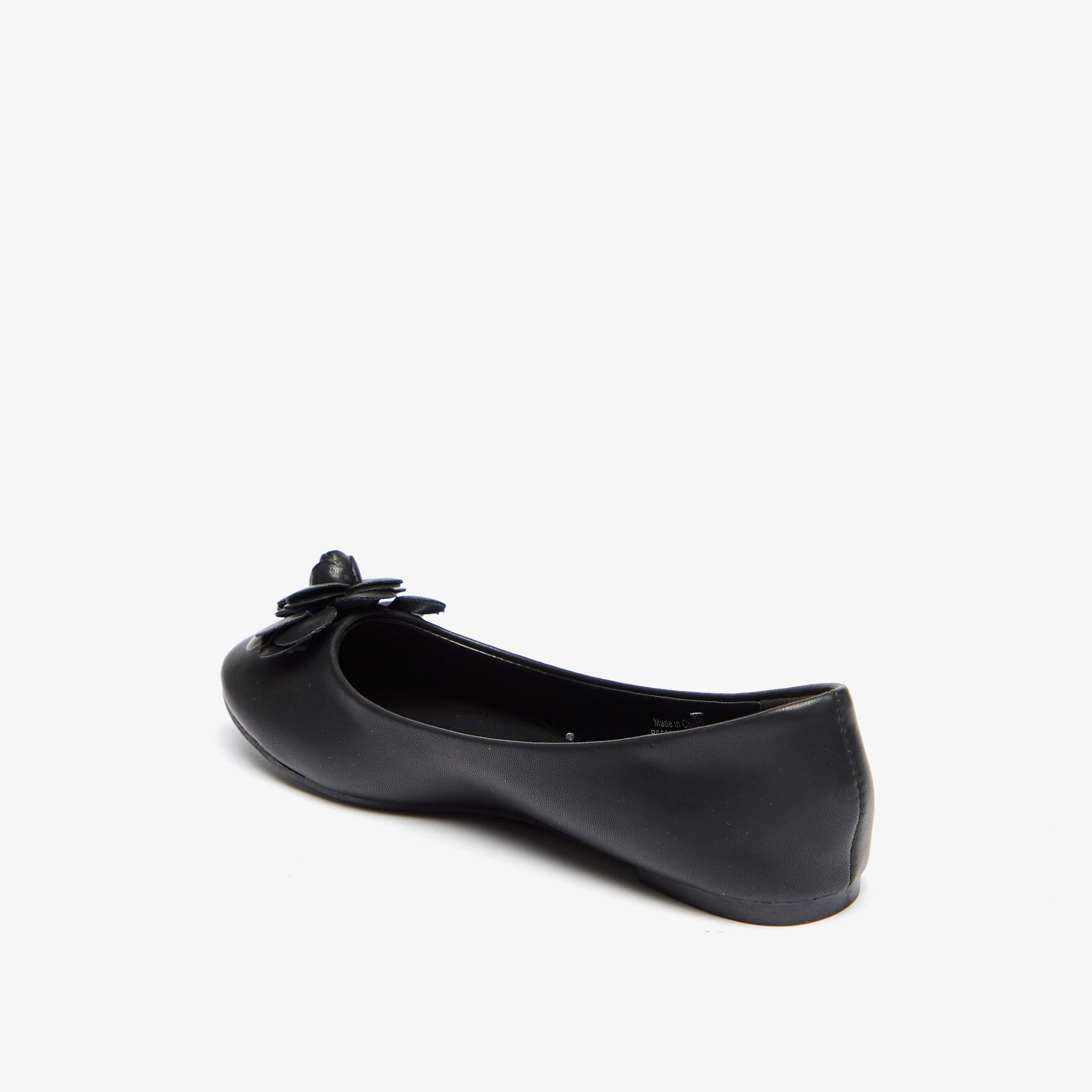 Solid Round Toe Ballerinas with Flower Accent-women-shoes-ballerinas-image-12