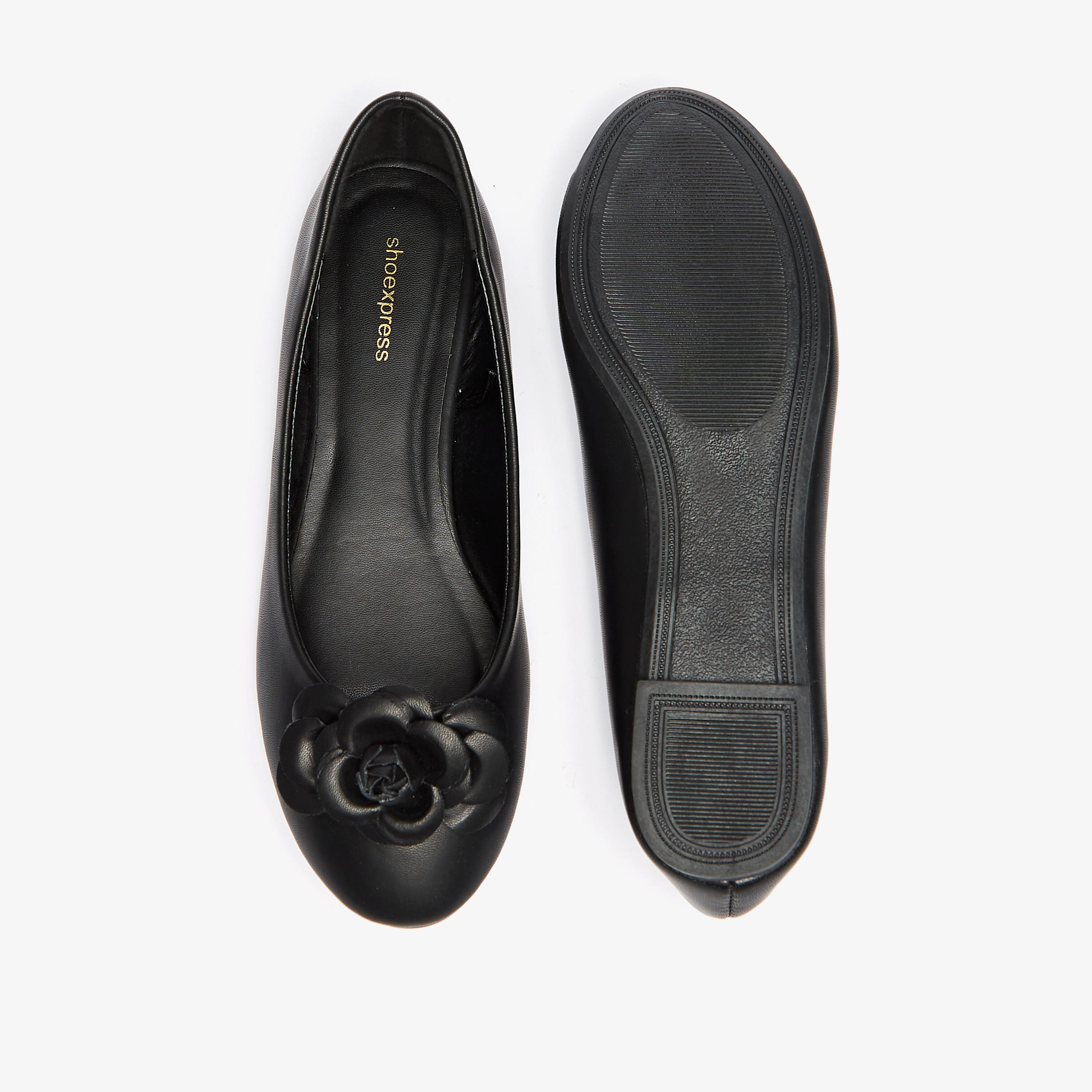 Solid Round Toe Ballerinas with Flower Accent-women-shoes-ballerinas-image-15