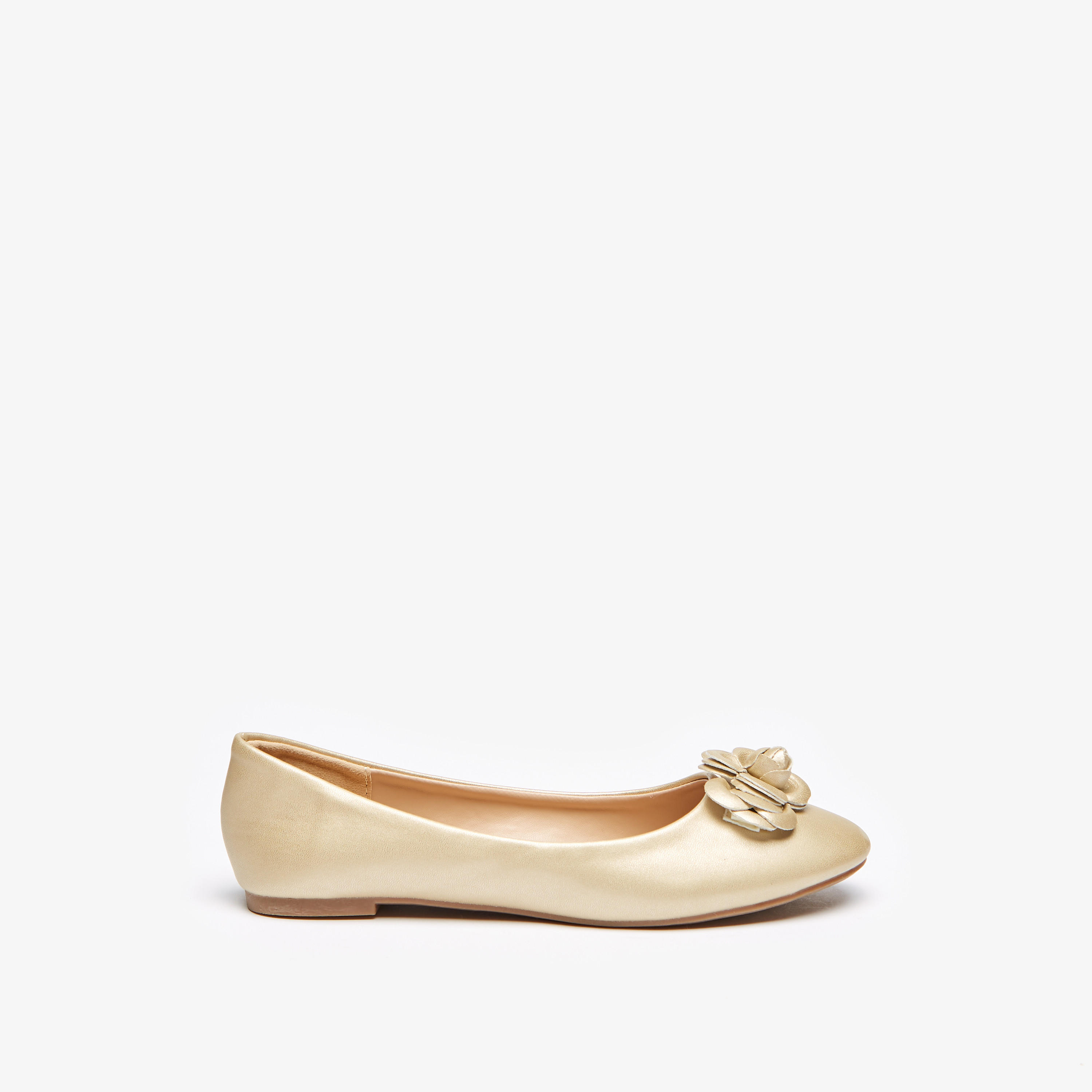 Solid Round Toe Ballerinas with Flower Accent-women-shoes-ballerinas-image-8