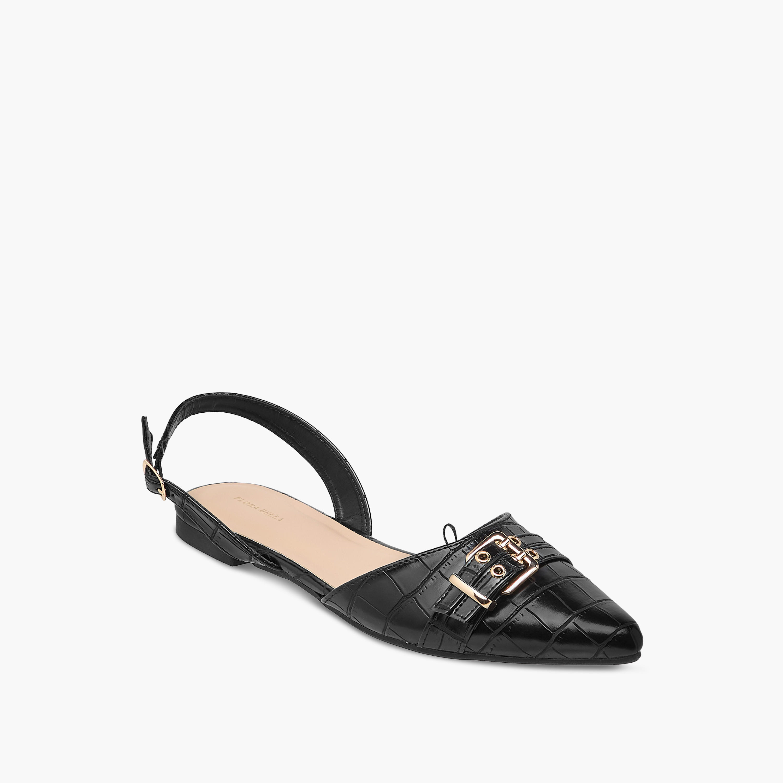 Flora Bella Pointed Toe Shoes with Buckle Closure-women-shoes-flats-mules-image-2