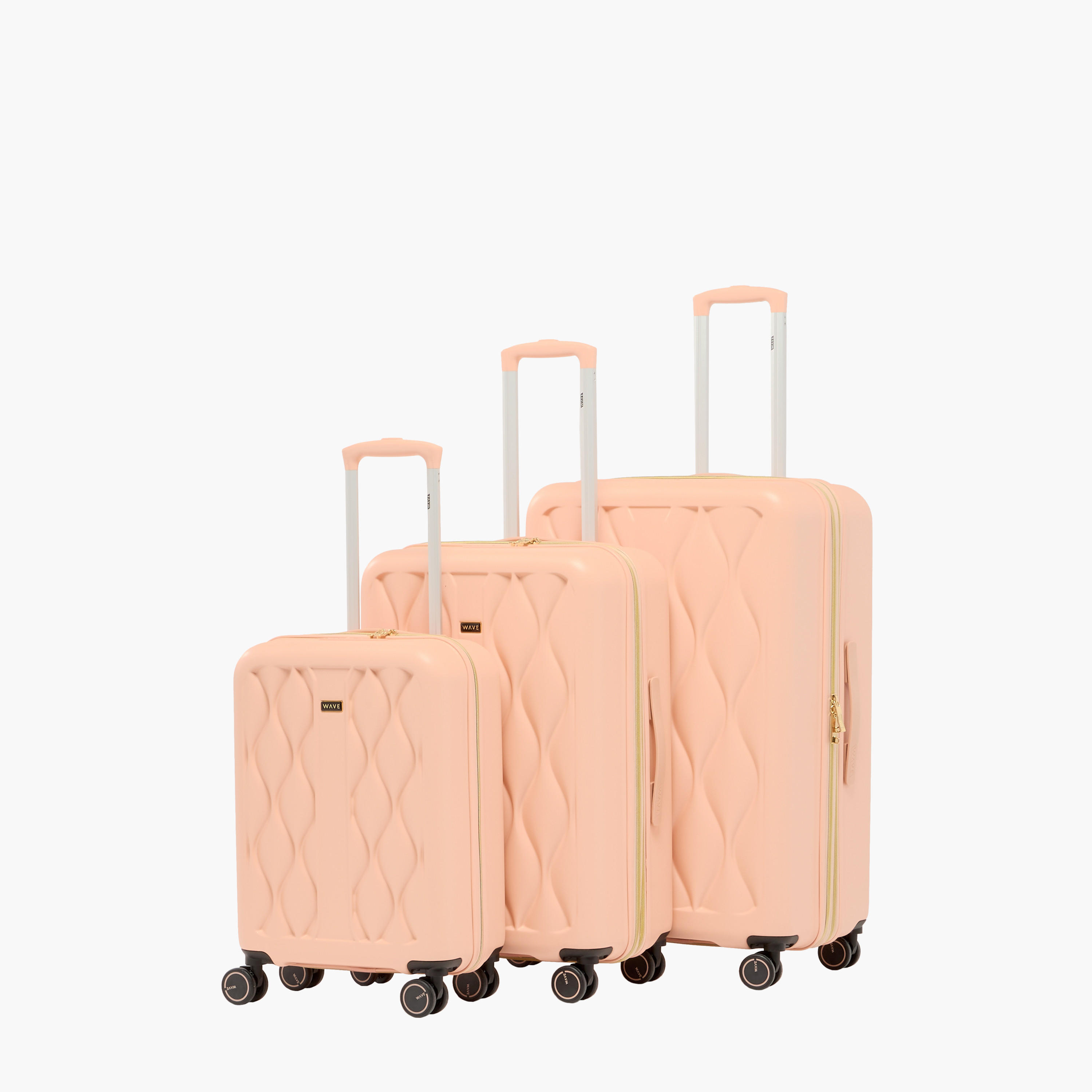 WAVE Hardcase Trolley Bag with Retractable Handle and Wheels - Set of 3-travel-luggagesandbags-luggage-image-2