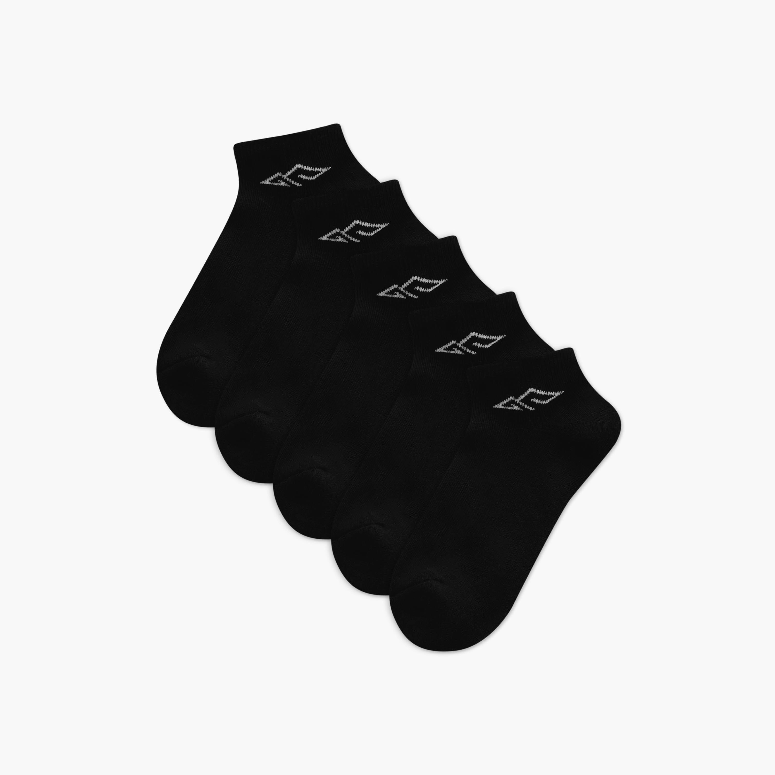 Oaklan by Shoexpress Logo Print Ankle Length Cushioned Sports Socks - Set of 5-girls-accessories-socks-image-1