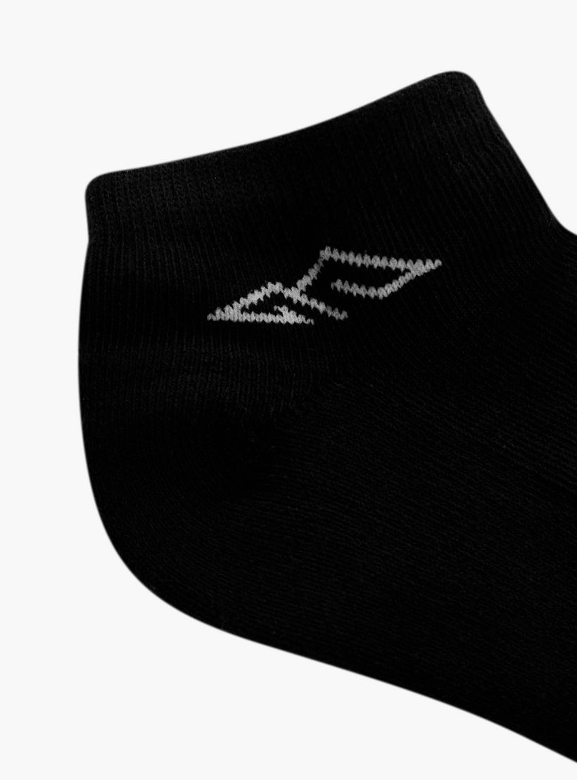 Oaklan by Shoexpress Logo Print Ankle Length Cushioned Sports Socks - Set of 5-girls-accessories-socks-image-3