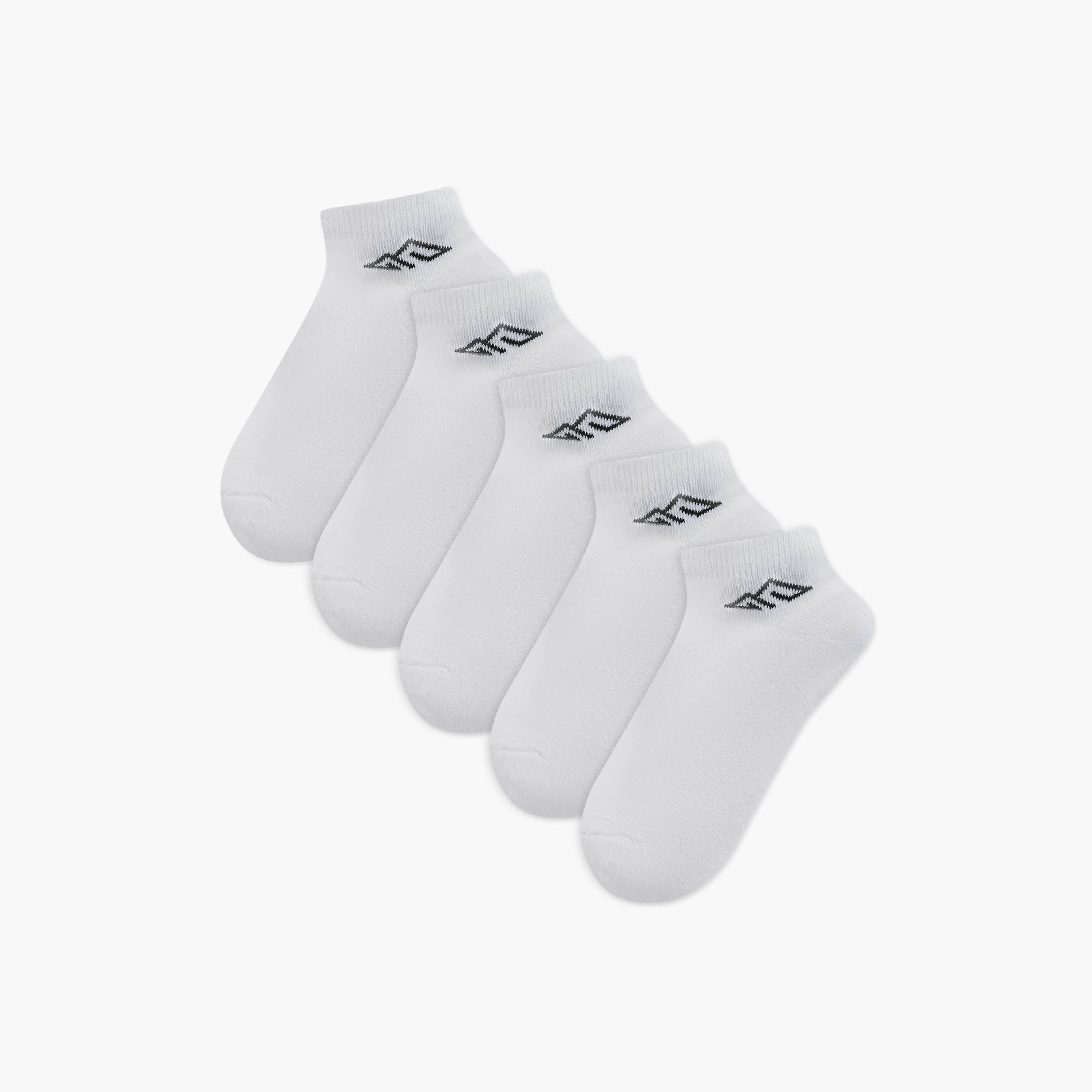 Oaklan by Shoexpress Logo Print Ankle Length Cushioned Sports Socks - Set of 5-girls-accessories-socks-image-6