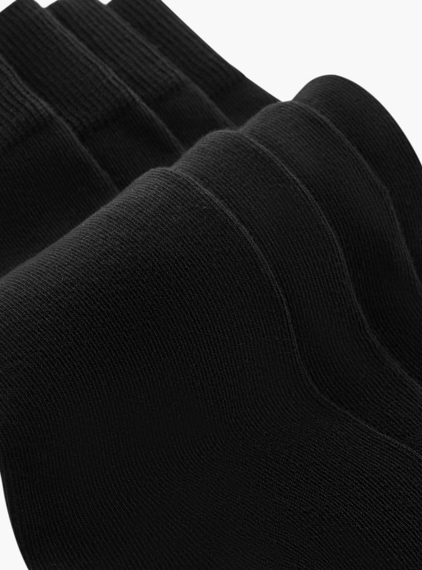 Solid Calf Length Socks - Set of 5-men-socks-image-4