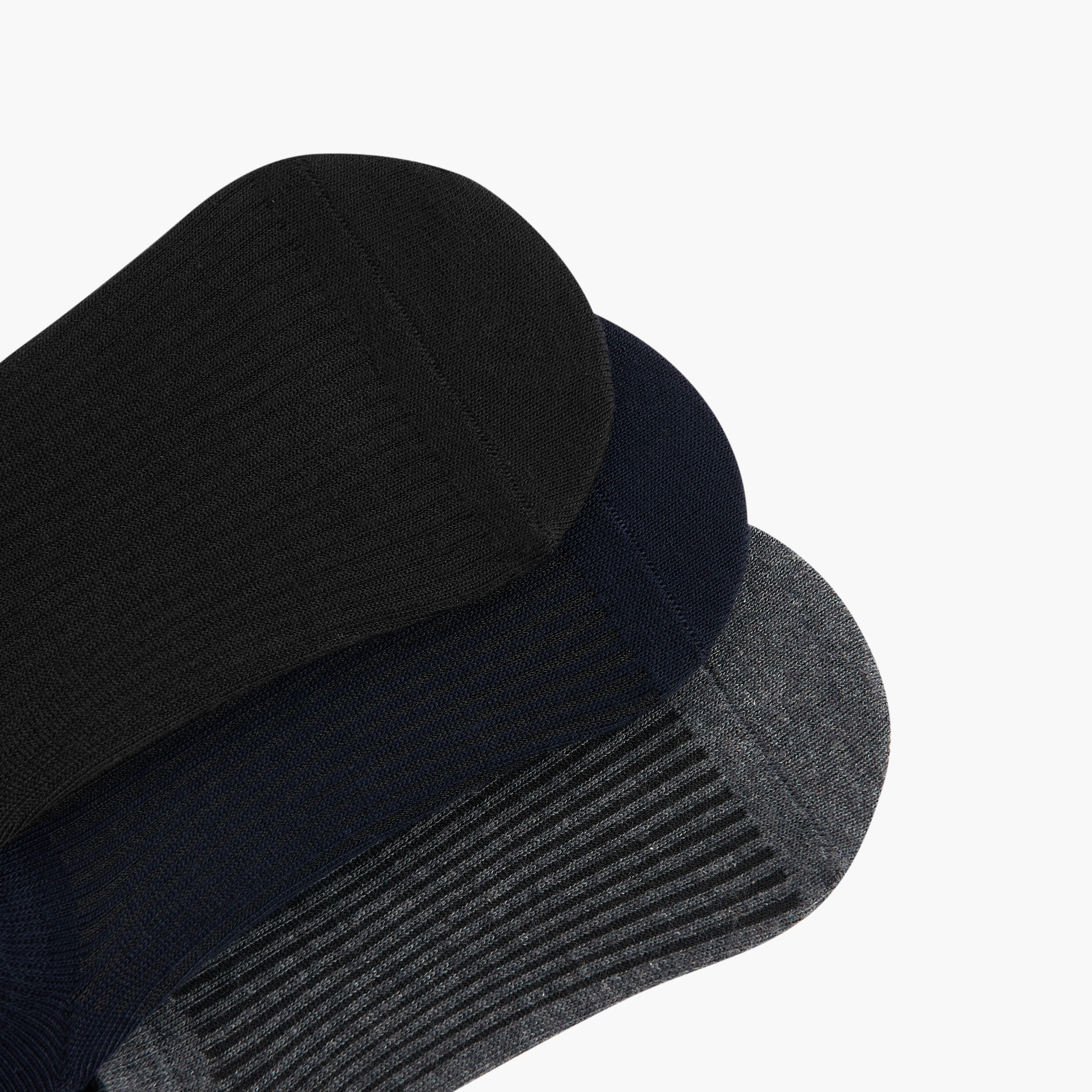 Lee Cooper Logo Print Non-Terry No Show Socks - Set of 3-men-socks-image-3