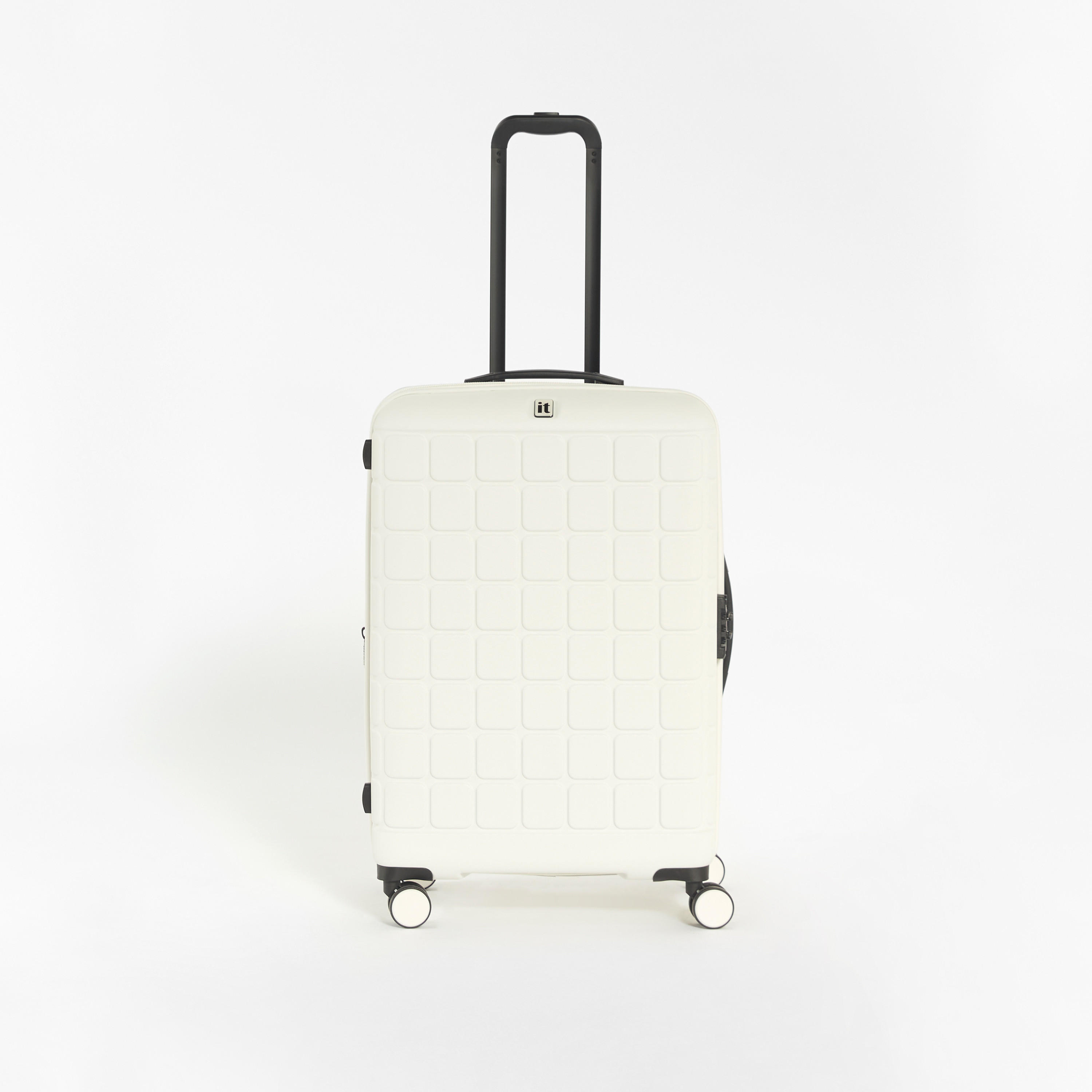 IT Textured Hardcase Luggage Trolley Bag with Retractable Handle-travel-luggagesandbags-luggage-image-1