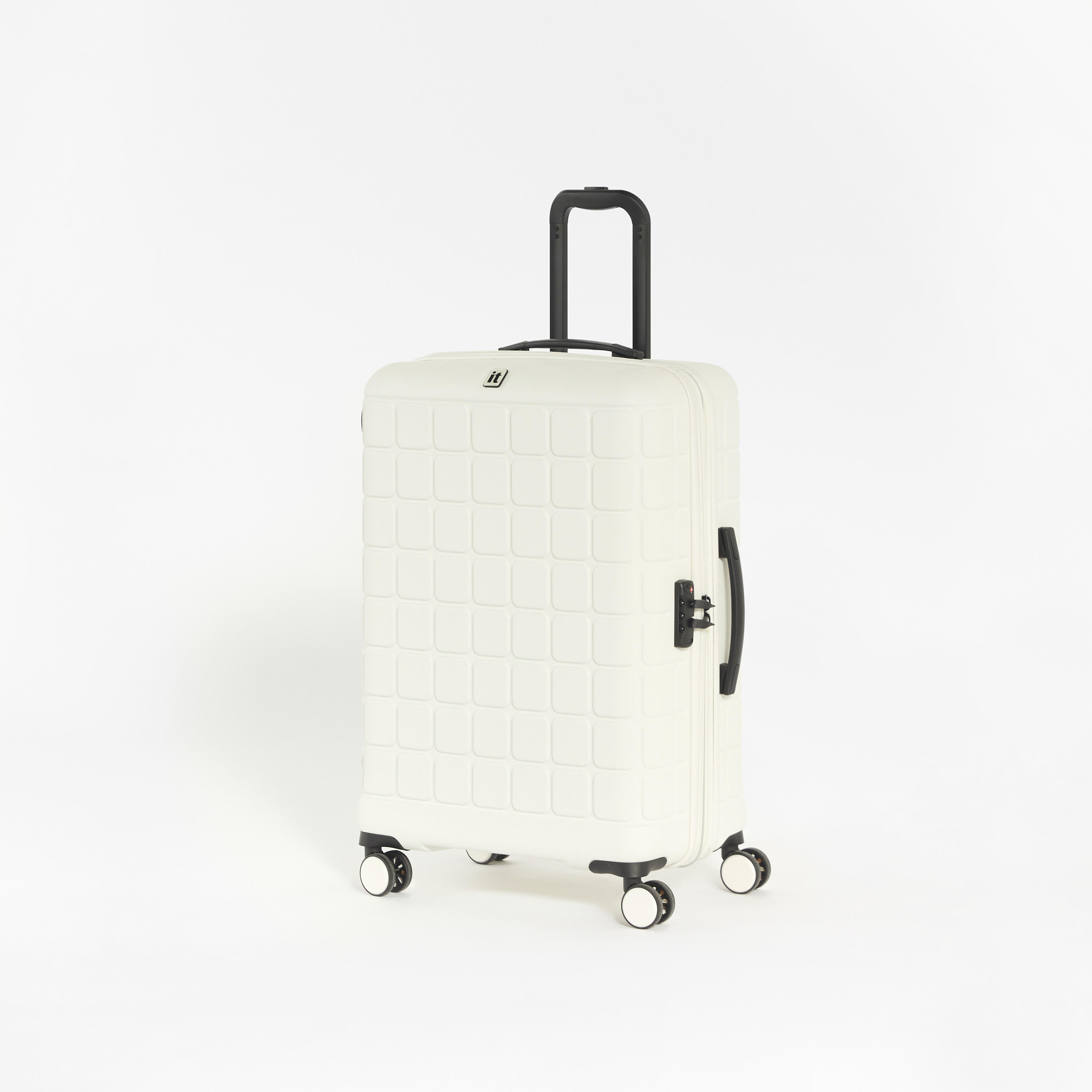 IT Textured Hardcase Luggage Trolley Bag with Retractable Handle-travel-luggagesandbags-luggage-image-2