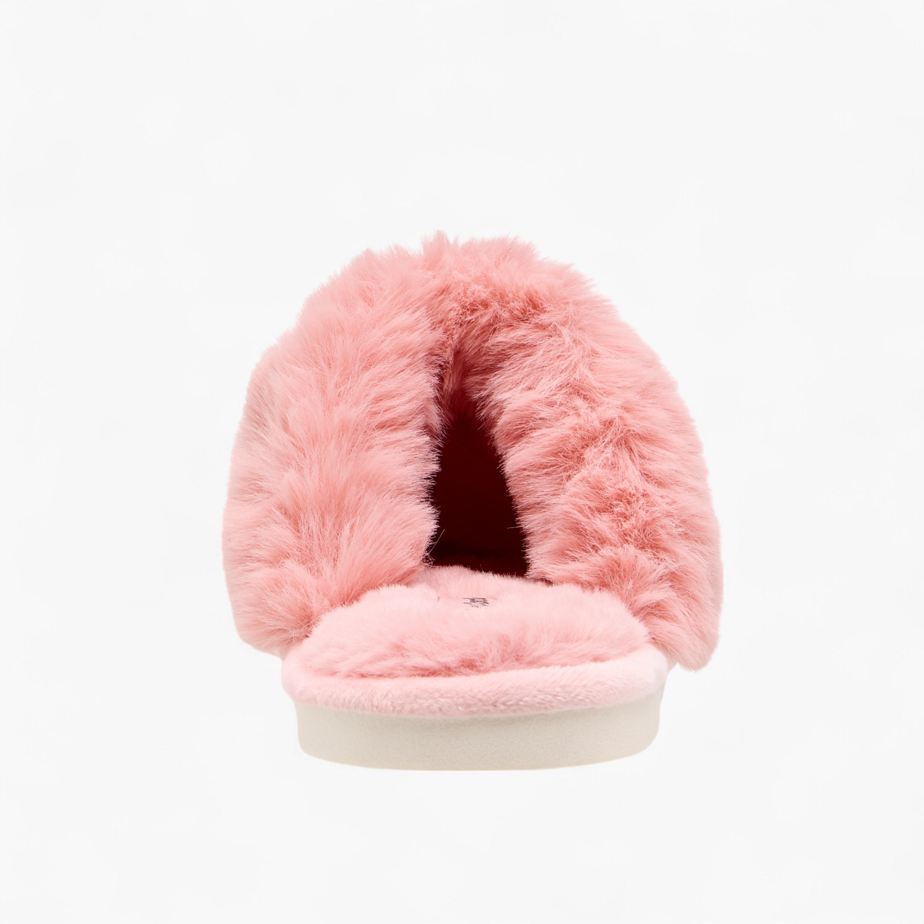Le Confort Closed Toe Faux Fur Bedroom Slippers-women-shoes-bedroomslippers-image-4