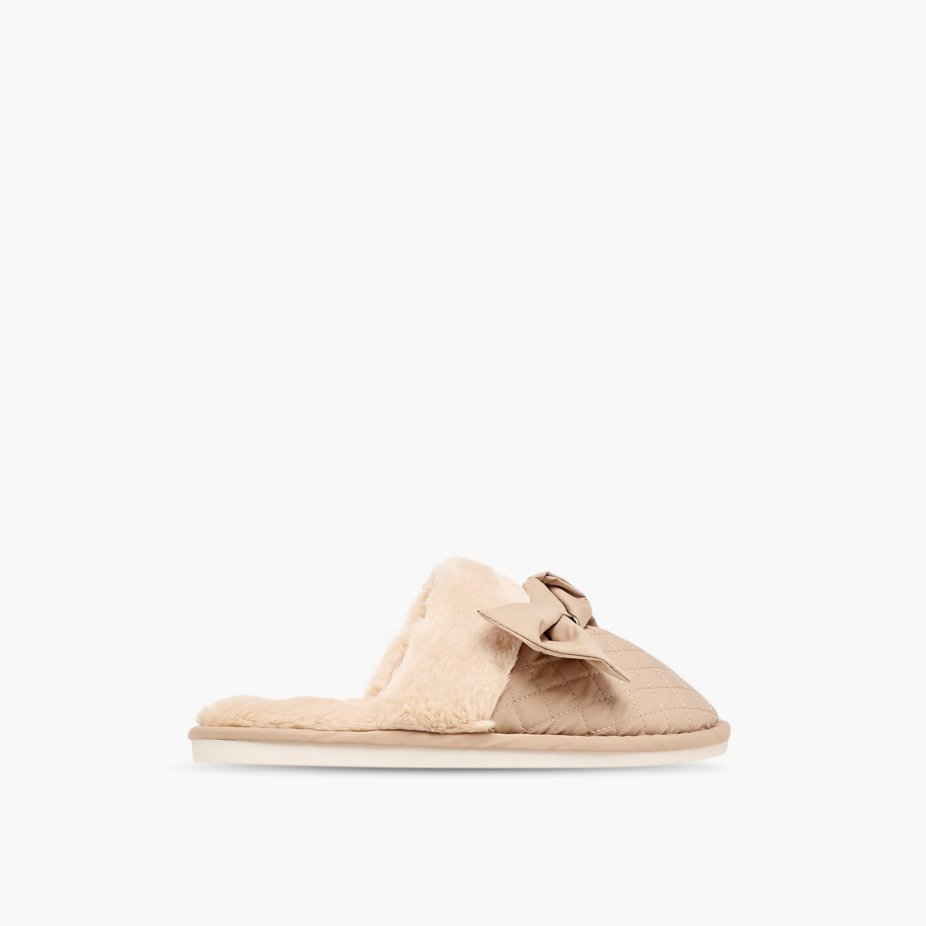 Le Confort Women's Quilted Bow Accent Bedroom Slippers-women-shoes-bedroomslippers-image-2