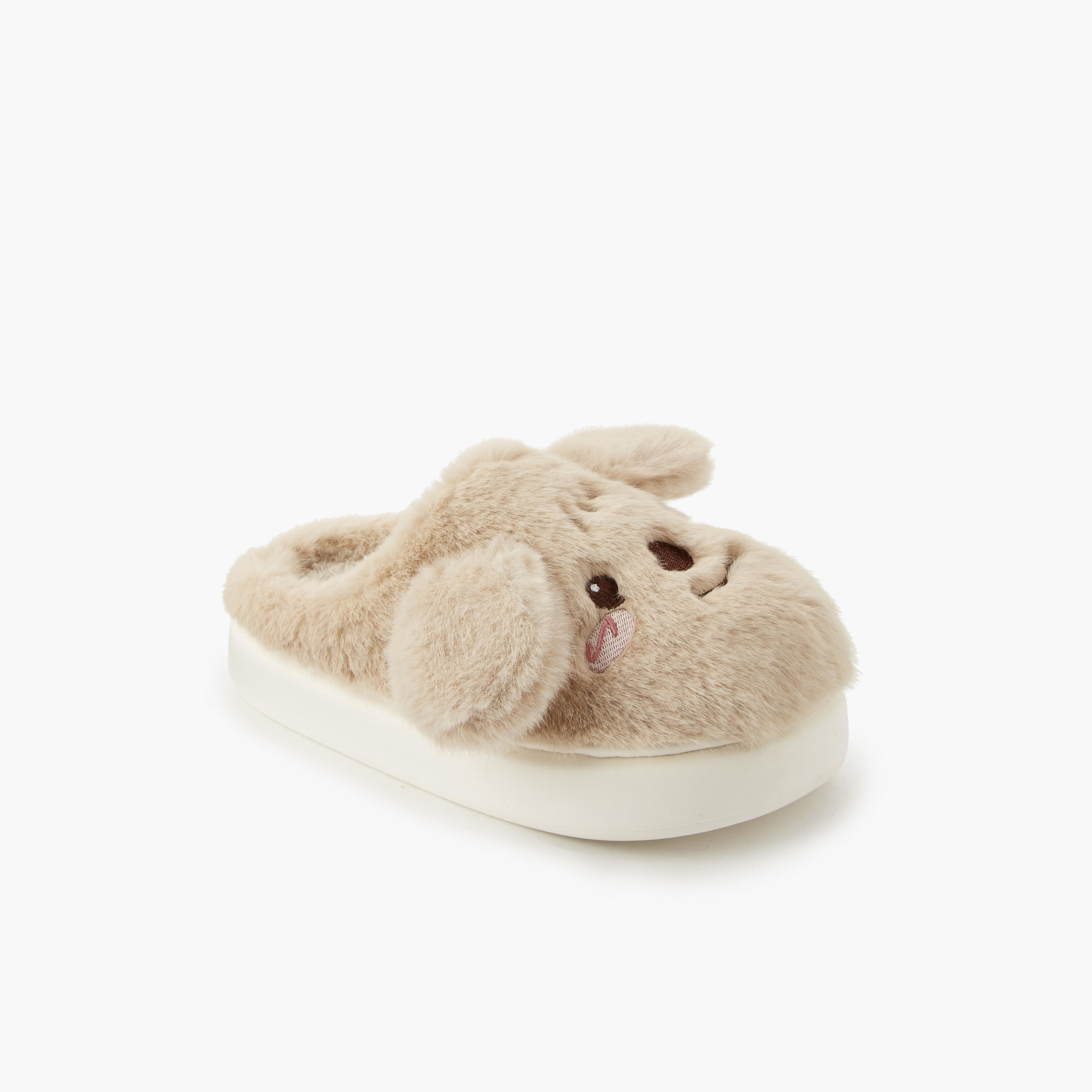 Le Confort Women Bear Embroidered Bedroom Slides-women-shoes-bedroomslippers-image-3