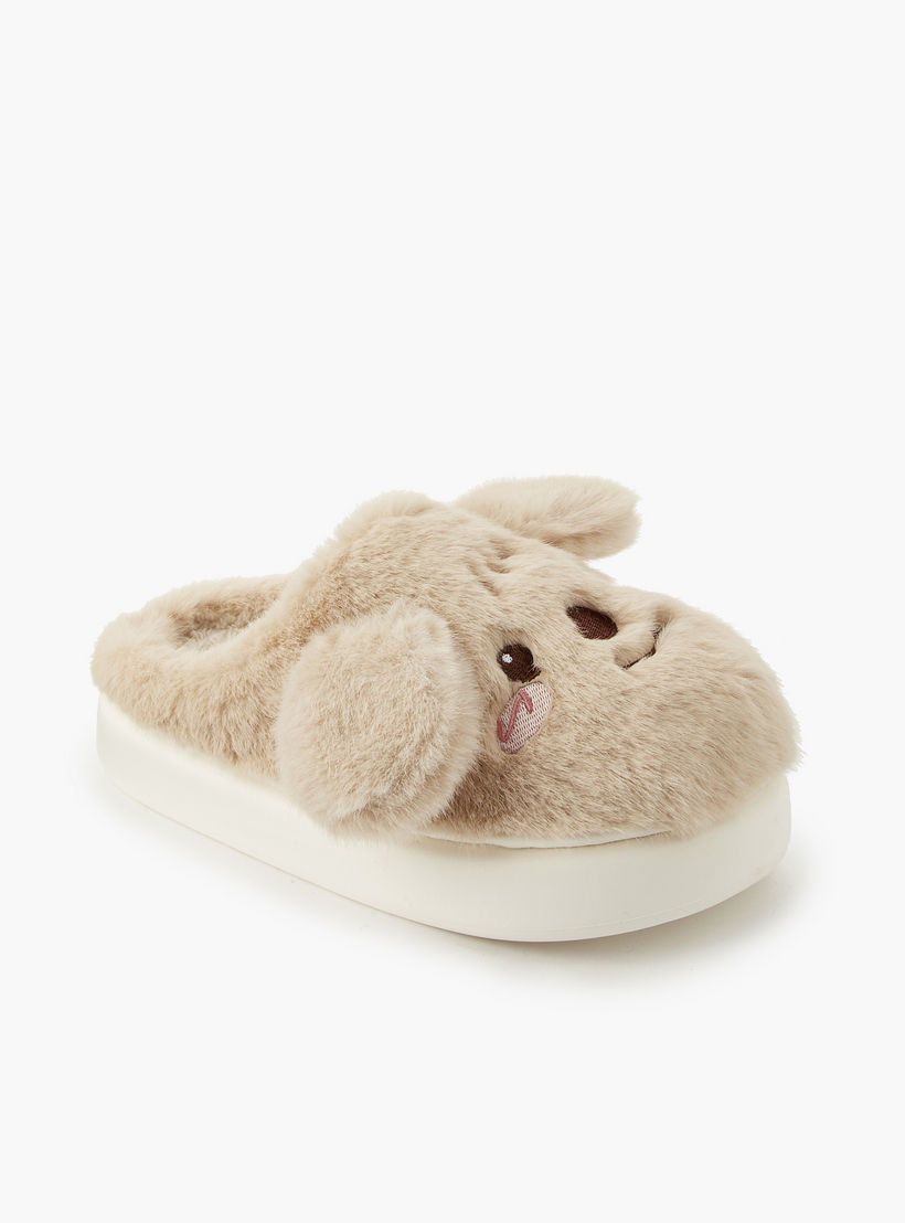 Le Confort Women Bear Embroidered Bedroom Slides-women-shoes-bedroomslippers-image-3