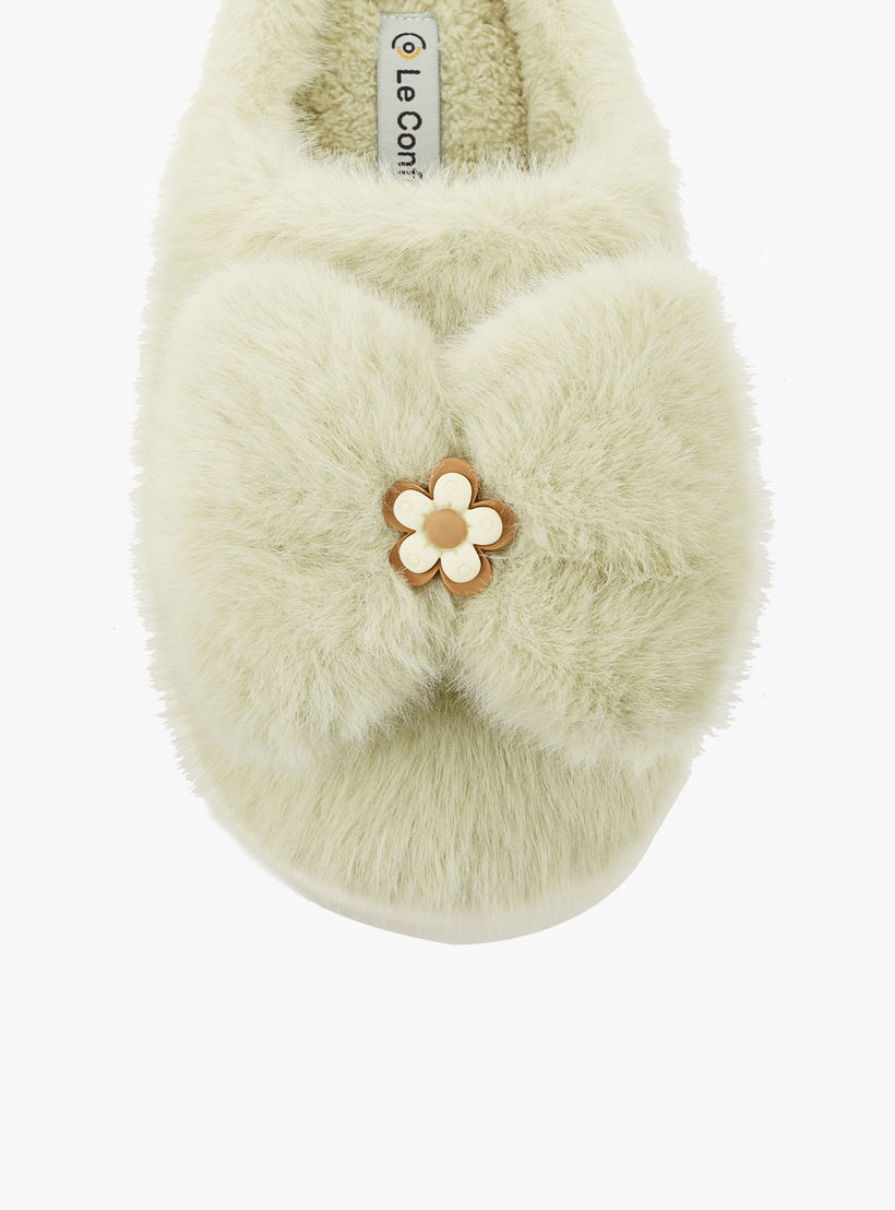 Le Confort Women Floral Accent Bedroom Slides-women-shoes-bedroomslippers-image-4