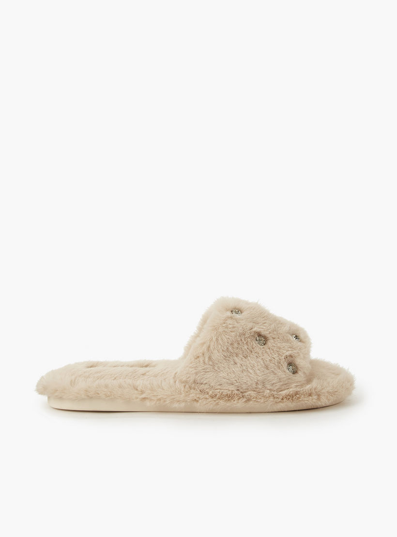 Le Confort Women Embellished Bedroom Slides-women-shoes-bedroomslippers-image-2