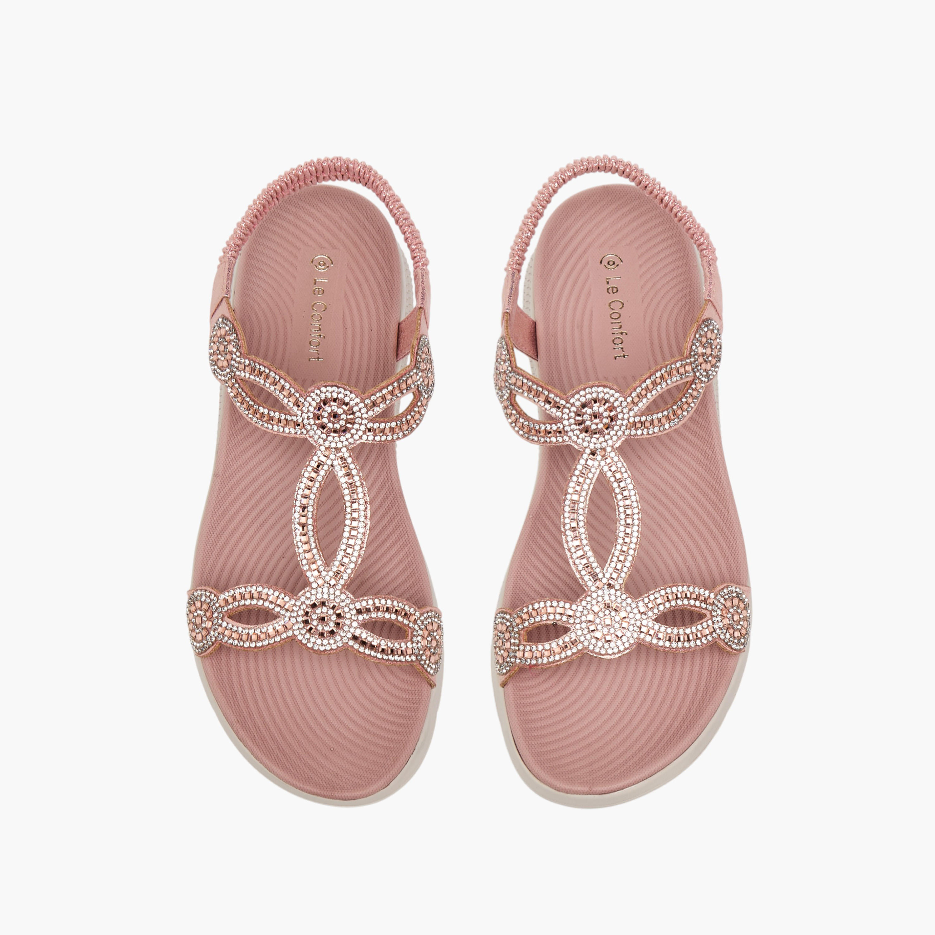 Le Confort Women Embellished Sandals-women-shoes-sandals-heeled-image-1