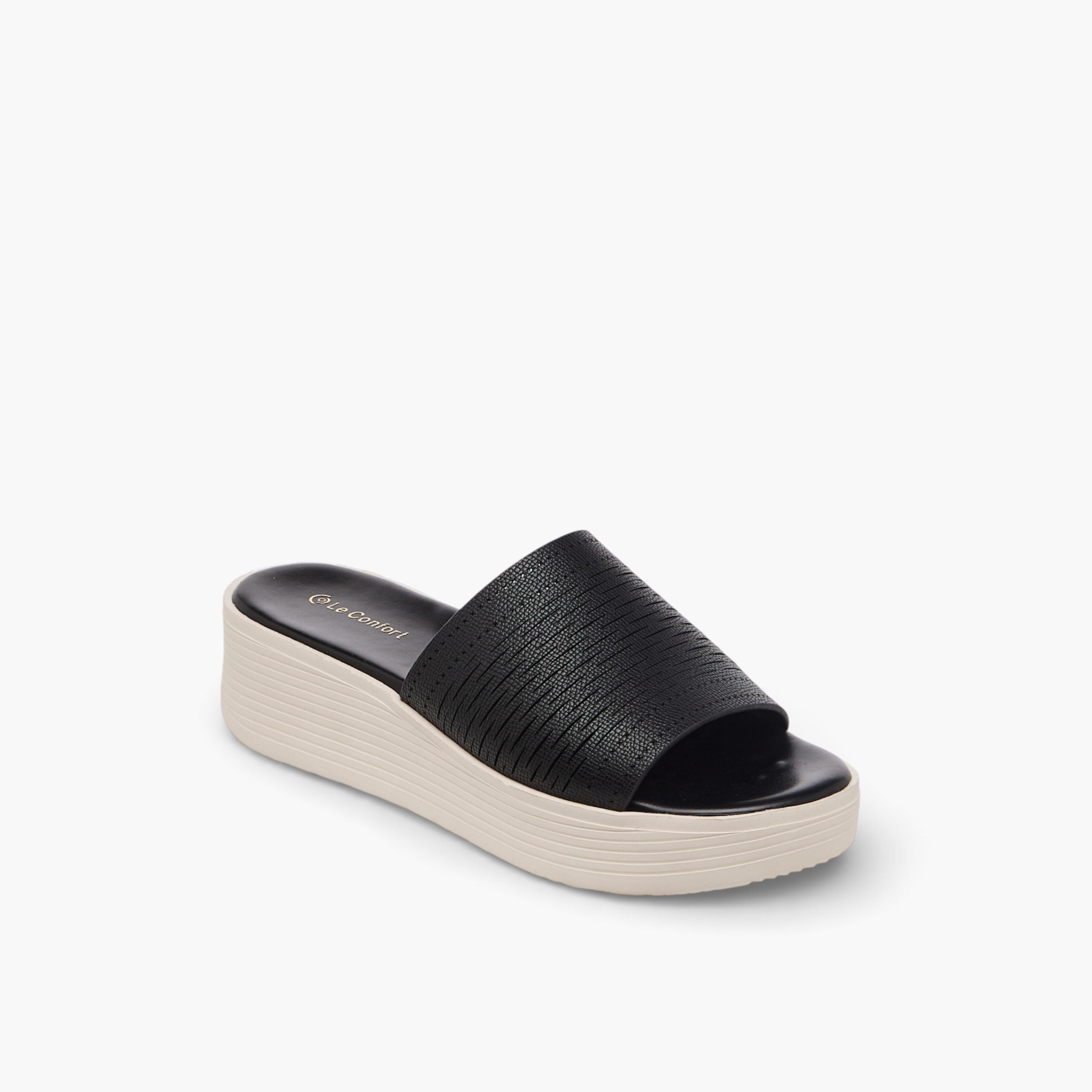 Le Confort Women Flatform Heel Slide Sandals-women-shoes-sandals-heeled-image-2