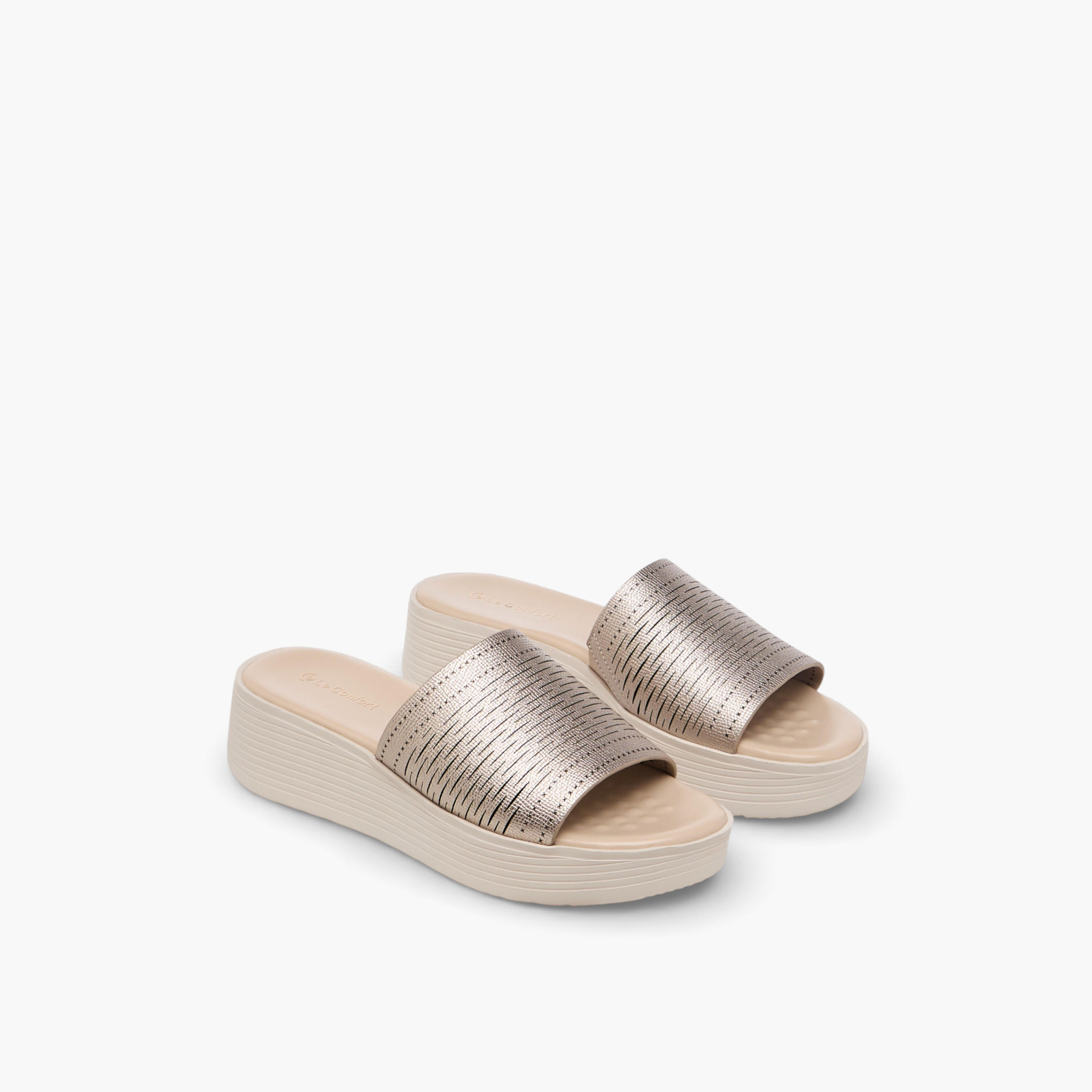 Le Confort Women Flatform Heel Slide Sandals-women-shoes-sandals-heeled-image-1