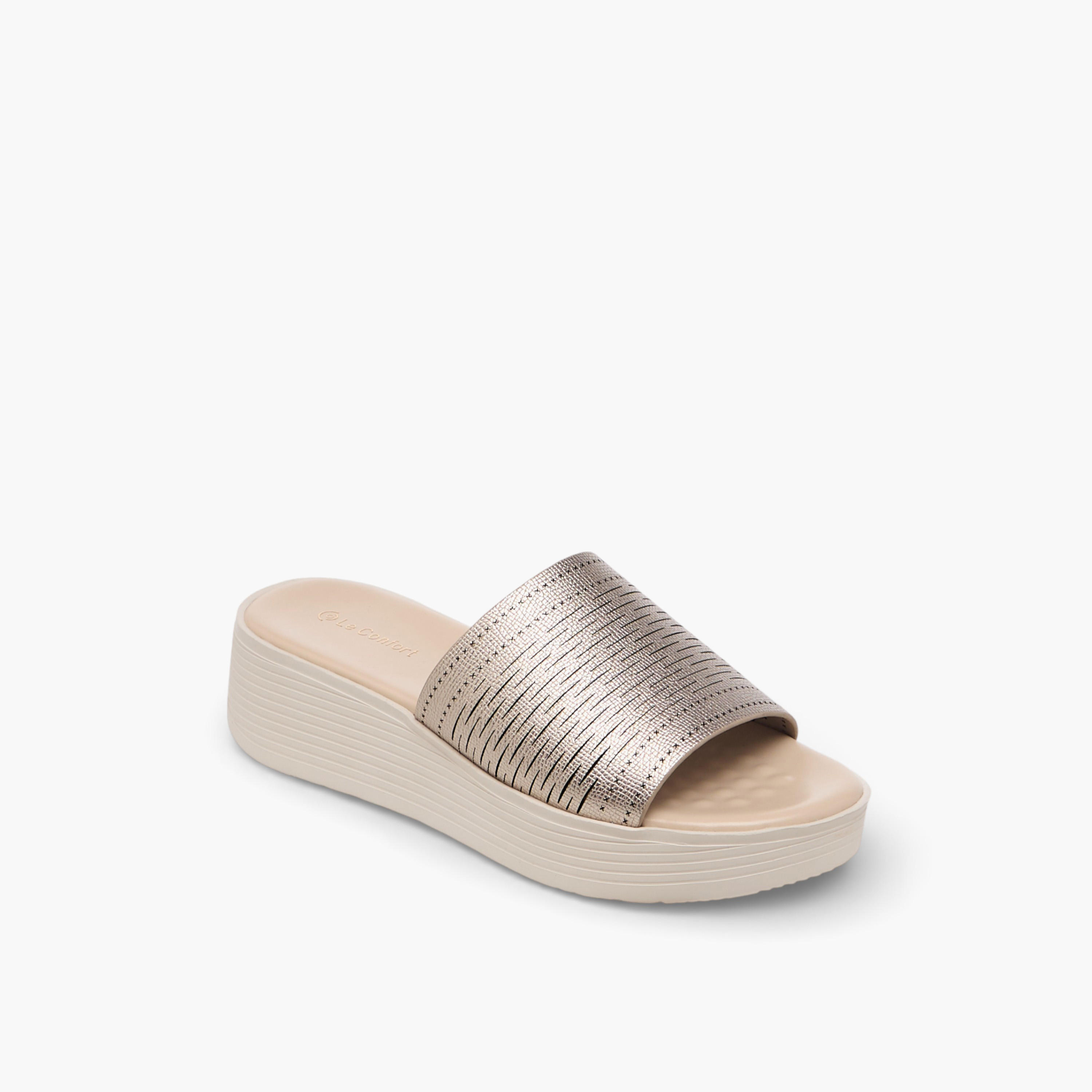 Le Confort Women Flatform Heel Slide Sandals-women-shoes-sandals-heeled-image-2